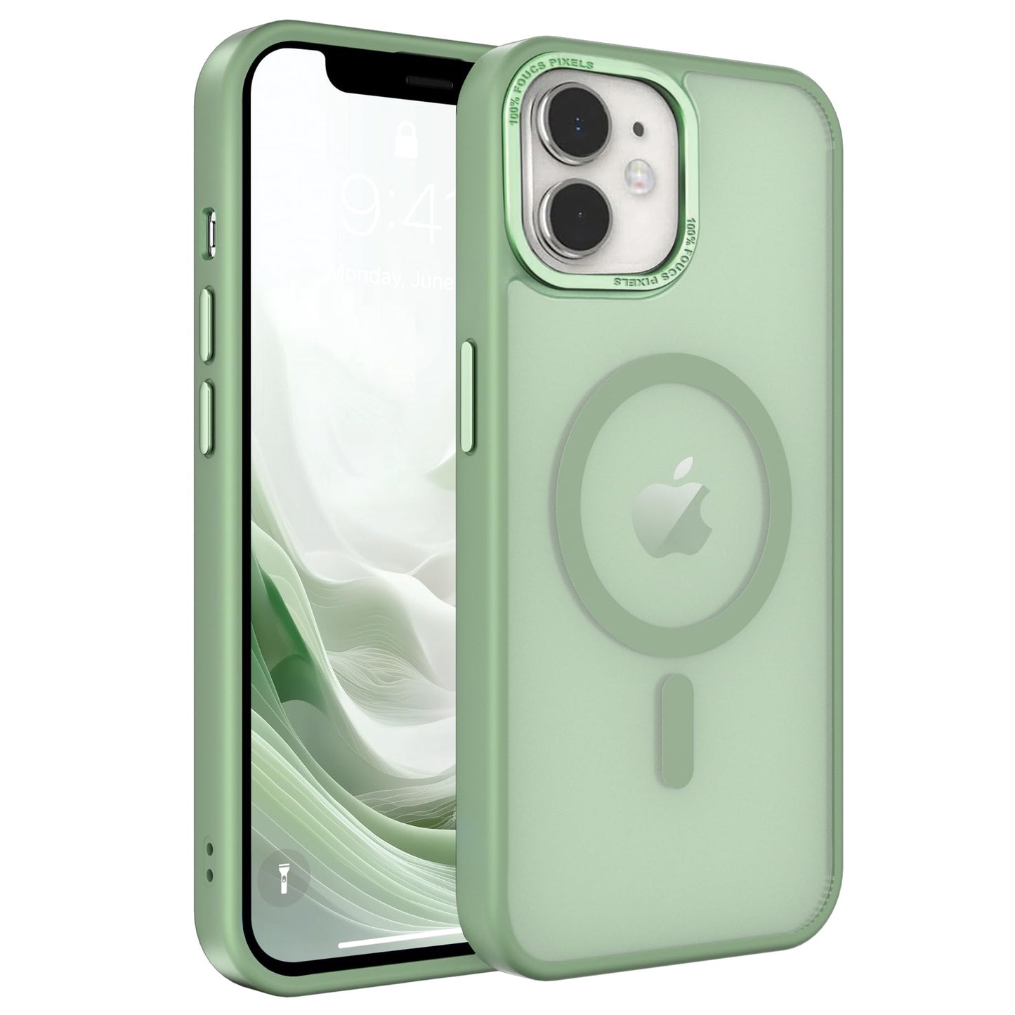 Magnetic for iPhone 17 Air Phone Case, [Compatible with MagSafe], Screen Protector X1, [Military Grade Drop Protection],Matte Finish,Slim,Shockproof,Protective (Black, iPhone 17 AIR) WN420