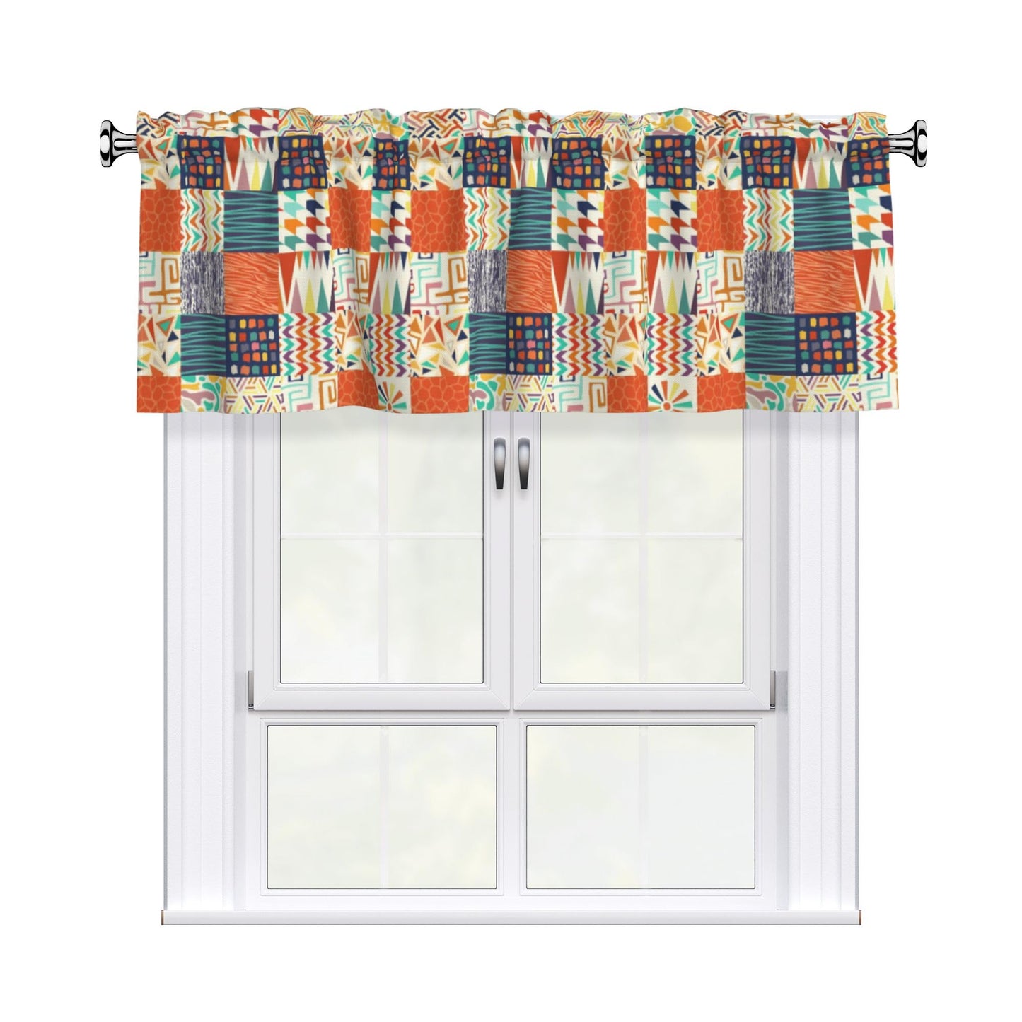 Easter Valances for Windows - Pink Spring Cafe Curtains Floral Bunny Short Curtains for Living Room Bathroom Bedroom Basement BST202