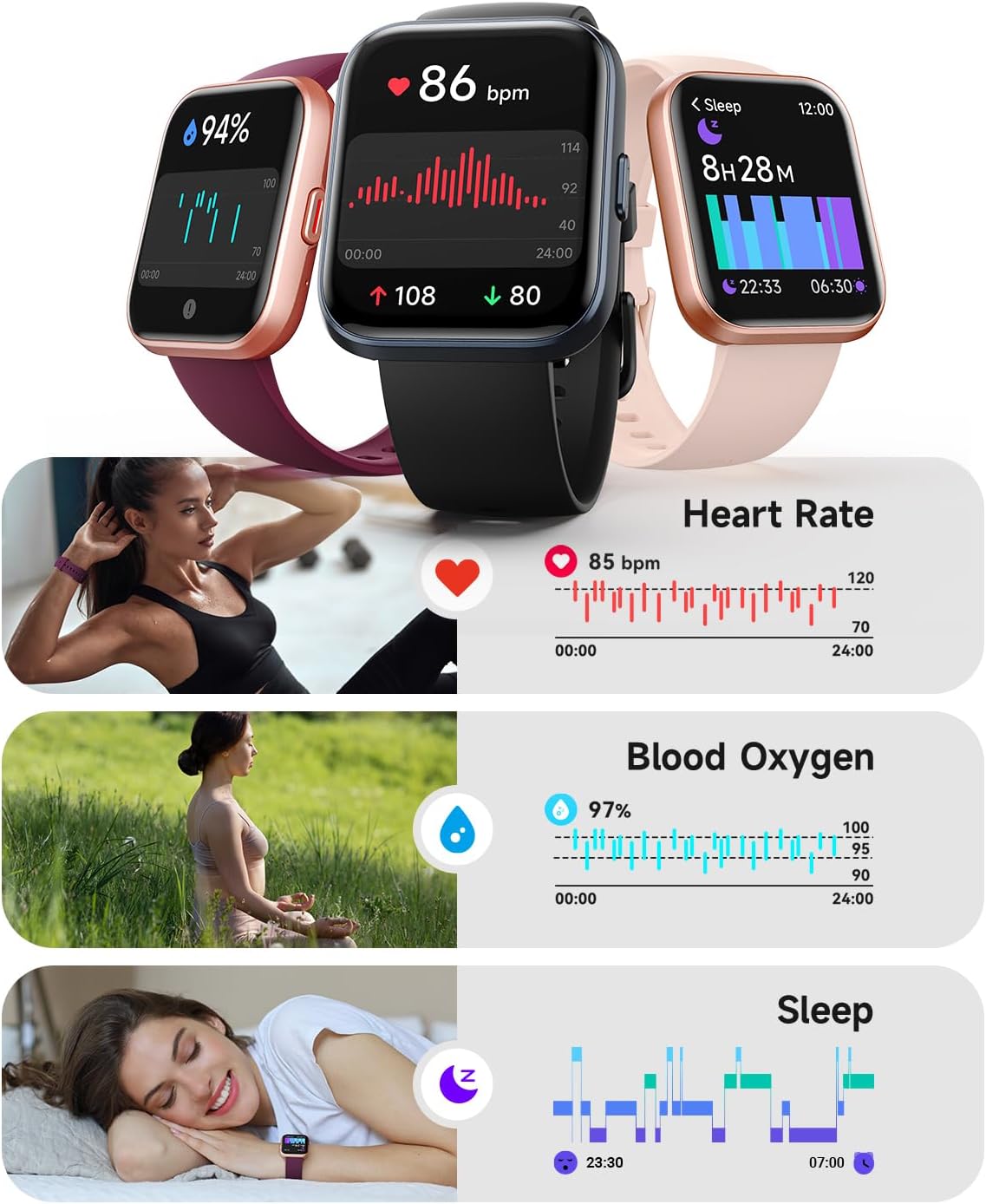 Smart Watch for Women 10:08 82