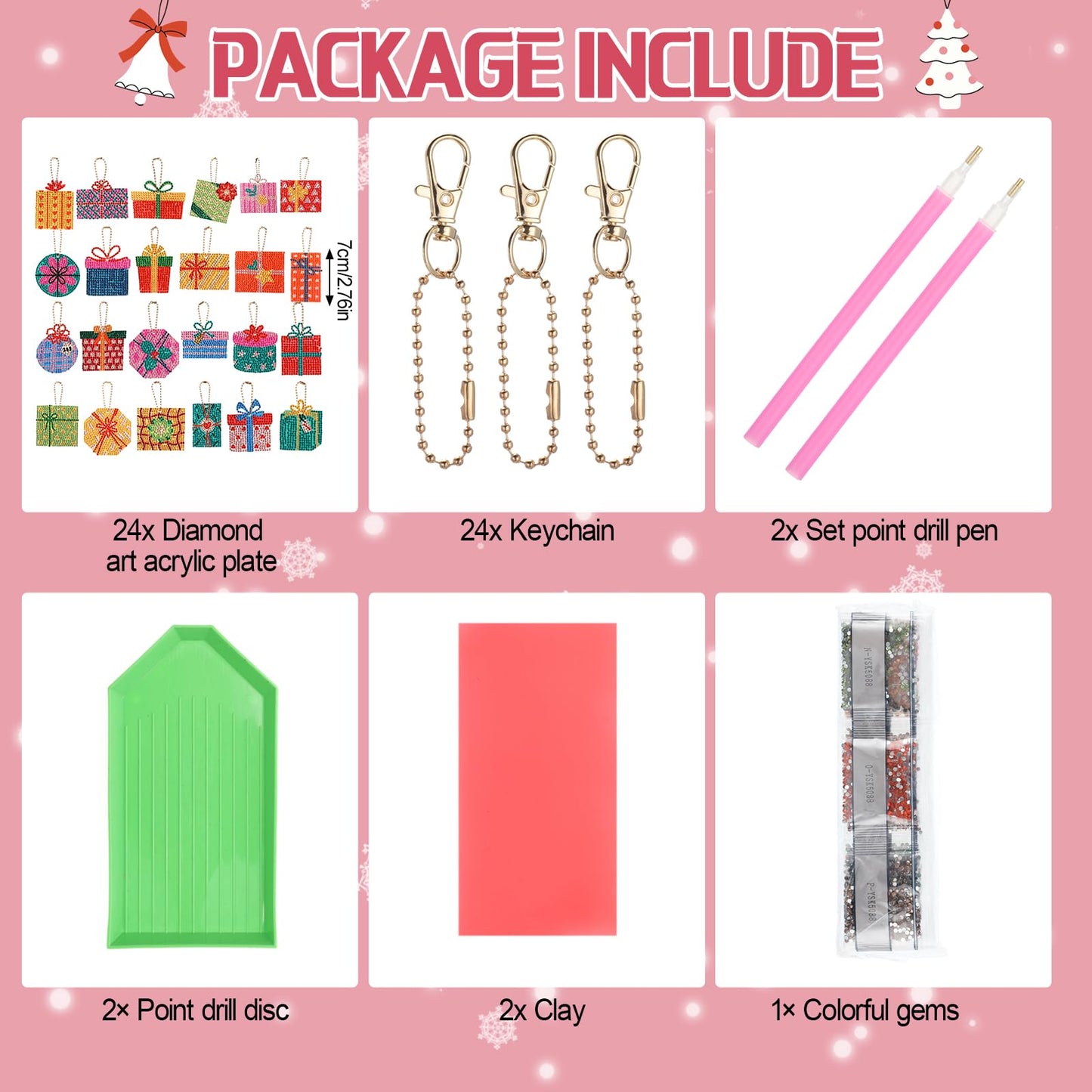 Huquary 24 Sets Cinco De Mayo Diamond Arts Keychains Mexican Fiesta Diamond Art Ornaments 5D DIY Crystal Rhinestone Crafts Kits Sombrero Taco Cactus Craft for Cinco De Mayo Mexican Holiday Gifts WN420
