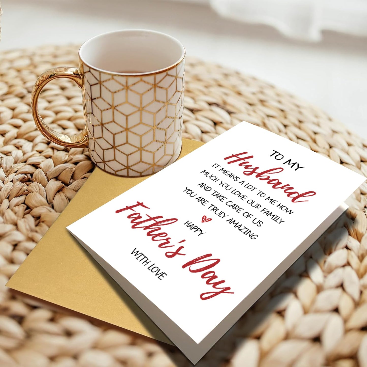 Funny Fathers Day Card for Dad Stepdad Bonus Dad Husband Grandpa, Humorous Happy Father's Day Card Gift from Son Daughter Grandson Granddaughter, Unique Fathers Day Card for Him BST202