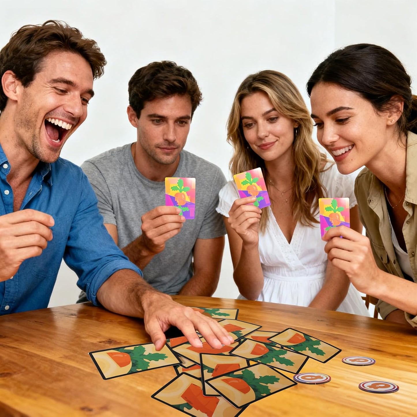 Slap Jack Fun & Colorful Card Games Set for Kids, Teens, and Families, ,Perfect for Travel,Game Night, Family Time,Simple Classic to Play,15 Minutes Playtime, 2 to 6 Players with Child-Safe Materials WN420