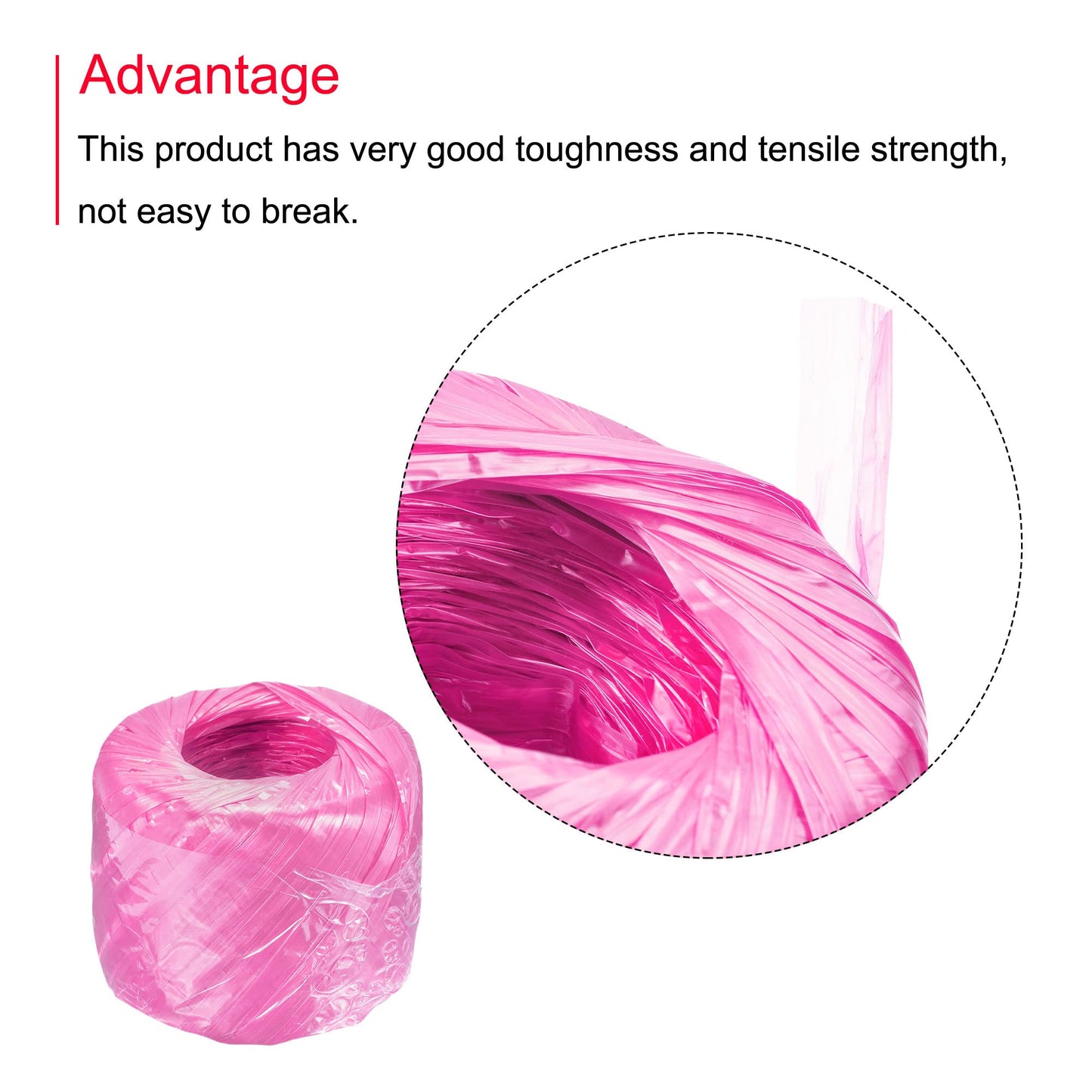 MECCANIXITY Polyester Nylon Plastic Rope Twine Household Bundled for Packing Gardening Craft,350m Length,Yellow BST326L