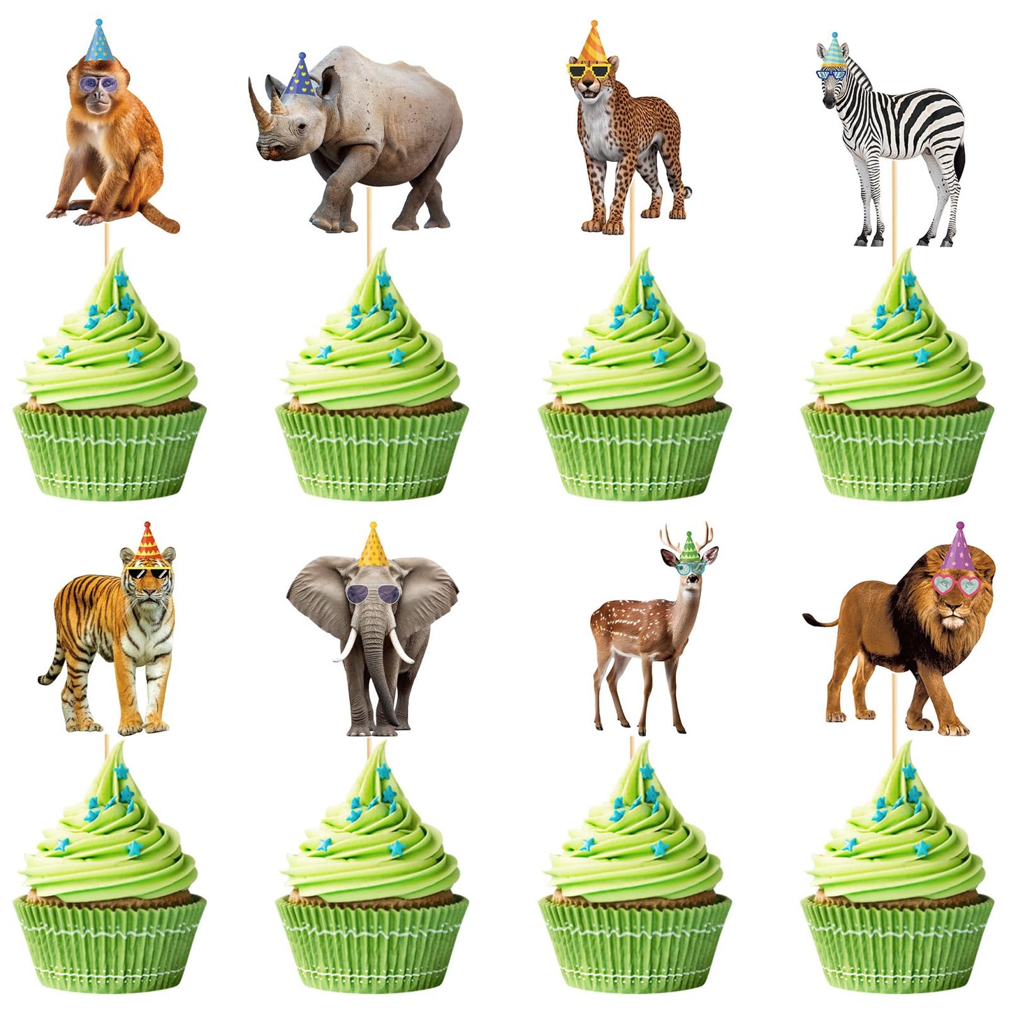 48 Pack Casino Cupcake Toppers Glitter Poker Chips Dices Mini Slot Machine Cupcake Picks for Las Vegas Casino Night Theme Birthday Party Baby Shower Decoration Supplies BST220