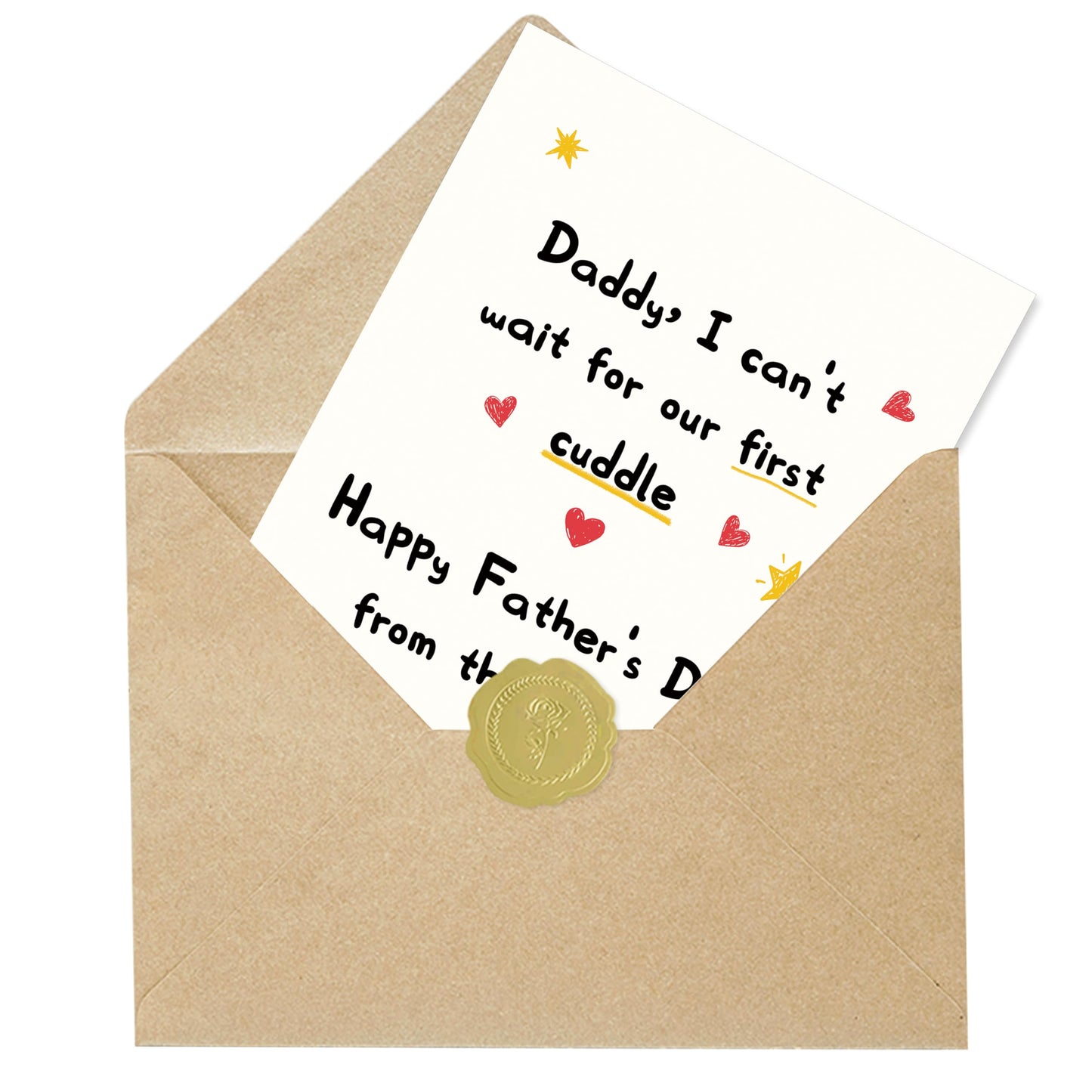Fathers Day Card,Fathers Day Cards Gifts Decorations for Dad from Daughter Son,Happy Father's Day Cards Gifts Ideas with Envelope,Funny Sweet Dad Card BST220