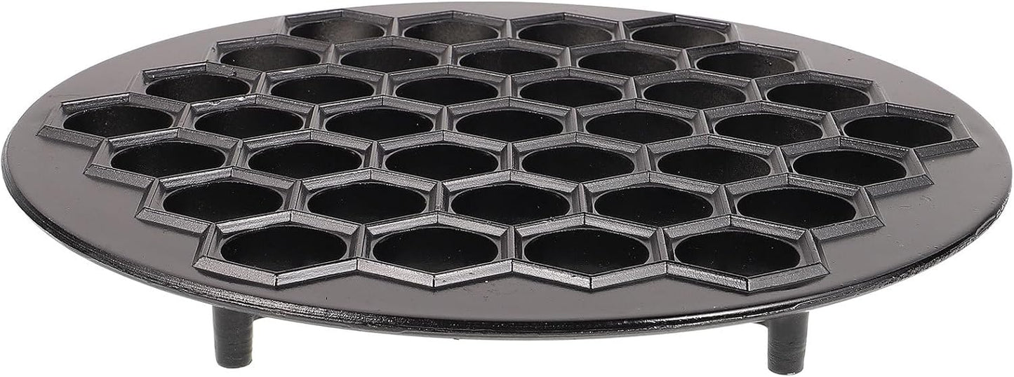 STOBAZA Dumpling Maker 37-Hole Dumpling Skin Mold Press 10.23 Inch Kitchen Tool for Fast Jiaozi Making Home and Restaurant Use 1 Pack BST202
