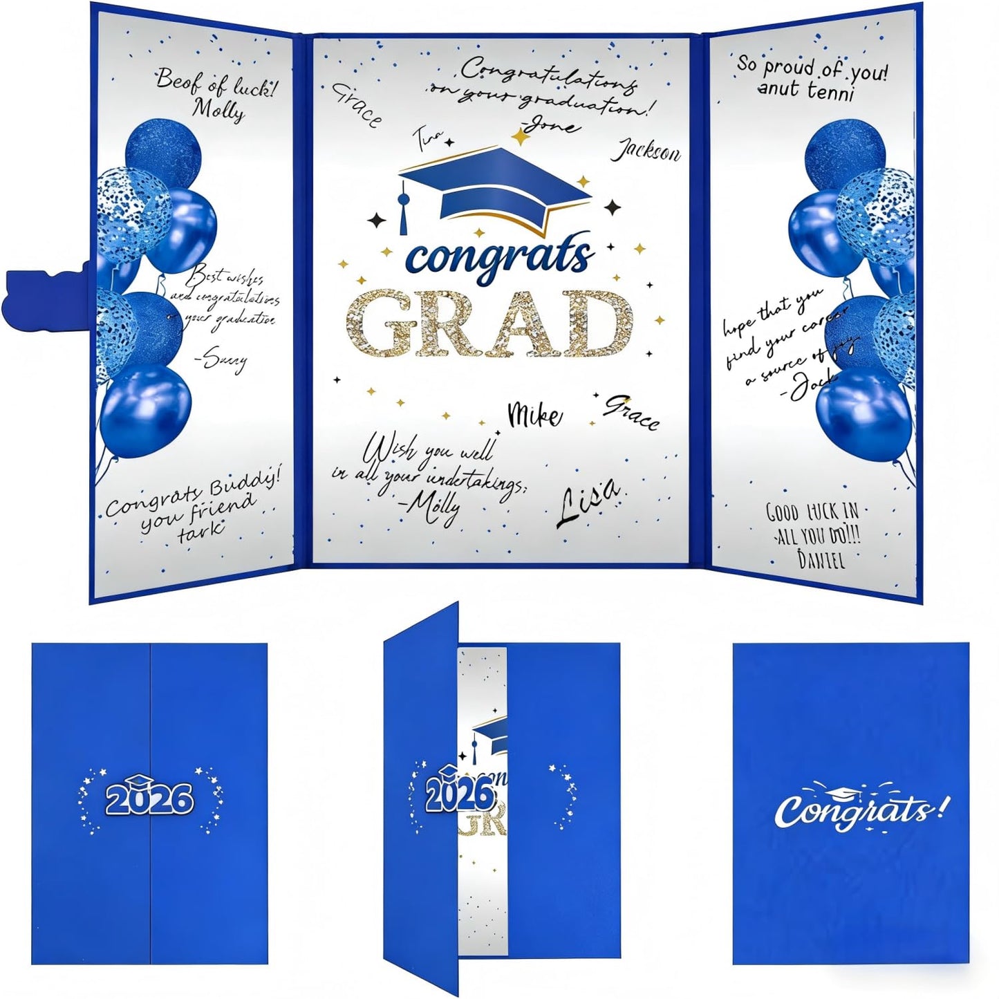 SIHPTO Graduation Guest Book 2026 College Graduation Party Decorations,Red Graduation Signature Book,Class of 2026 Congrats Grad Guest Book Alternative, Graduation Gifts for Her Him BST326L