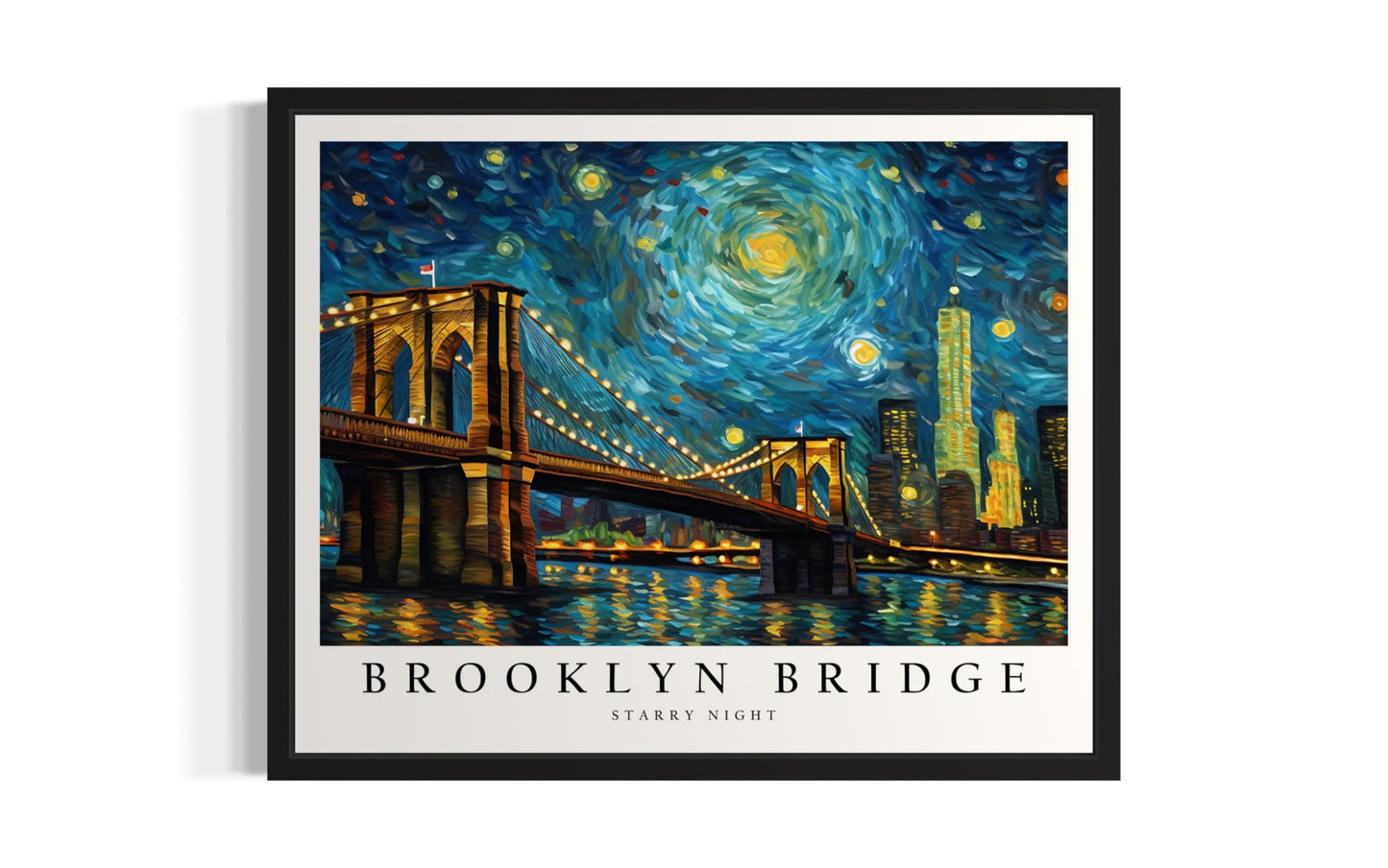 Eiffel Tower Art Print Poster, Van Gogh Starry Night Theme Wall art Painting Decor, Art Home City Artwork For Bedroom, Bathroom, Living Room 81 (Eiffel Tower, 14"L x 11"W, Unframed) BST220