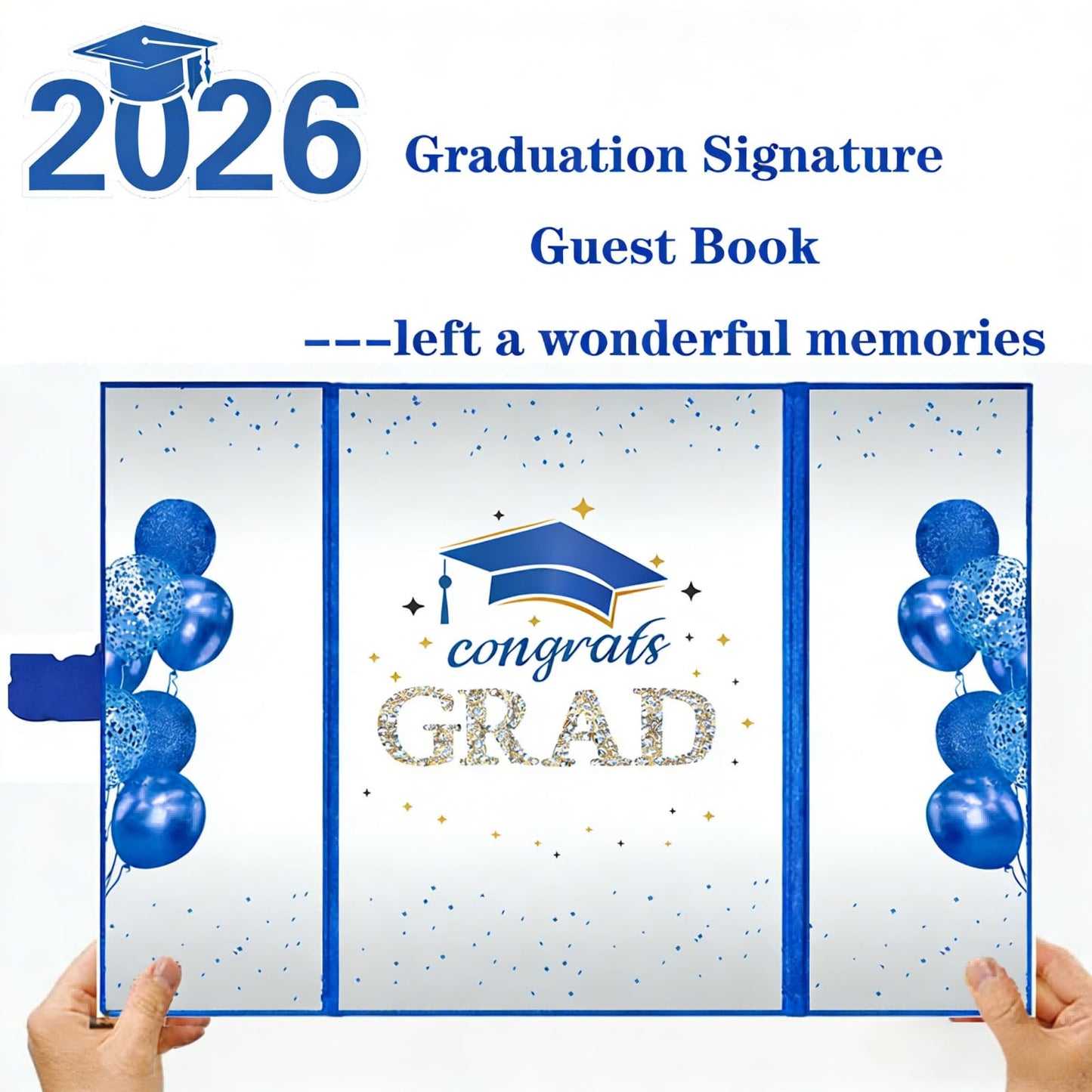 SIHPTO Graduation Guest Book 2026 College Graduation Party Decorations,Red Graduation Signature Book,Class of 2026 Congrats Grad Guest Book Alternative, Graduation Gifts for Her Him BST326L