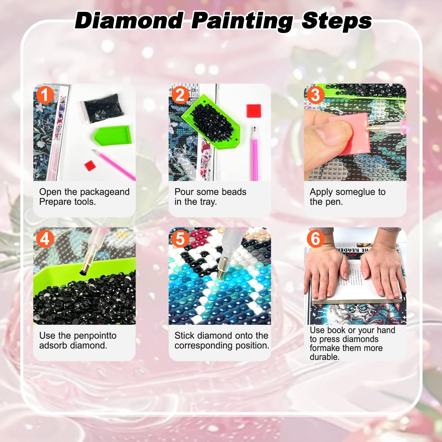 AIBOERL Cherry Diamond Art Kits for Adults,Cherry 5D Diamond Painting Kits for Adults Beginners,DIY Full Round Drill Diamond Dot Painting Gem Art Kits for Adult, Home Wall Decor 12x16Inch BST220