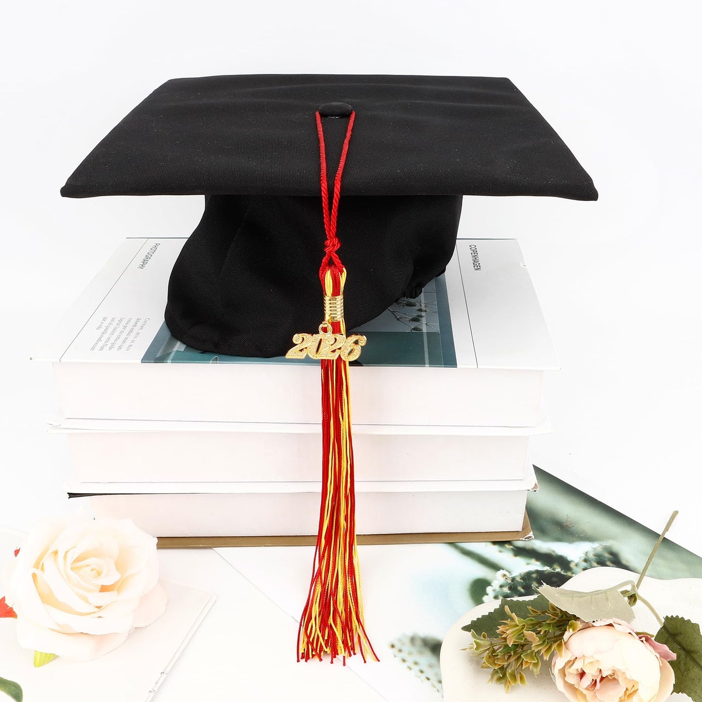 2026 Tassel Graduation, Black and Gold Graduation Tassel, 2026 Graduations Cap Tassels, Gradutate Cap Tassels with 2026 Year Gold Charms for Grad Cap Hat Ceremonies Memorial Graduations Decorations BST220