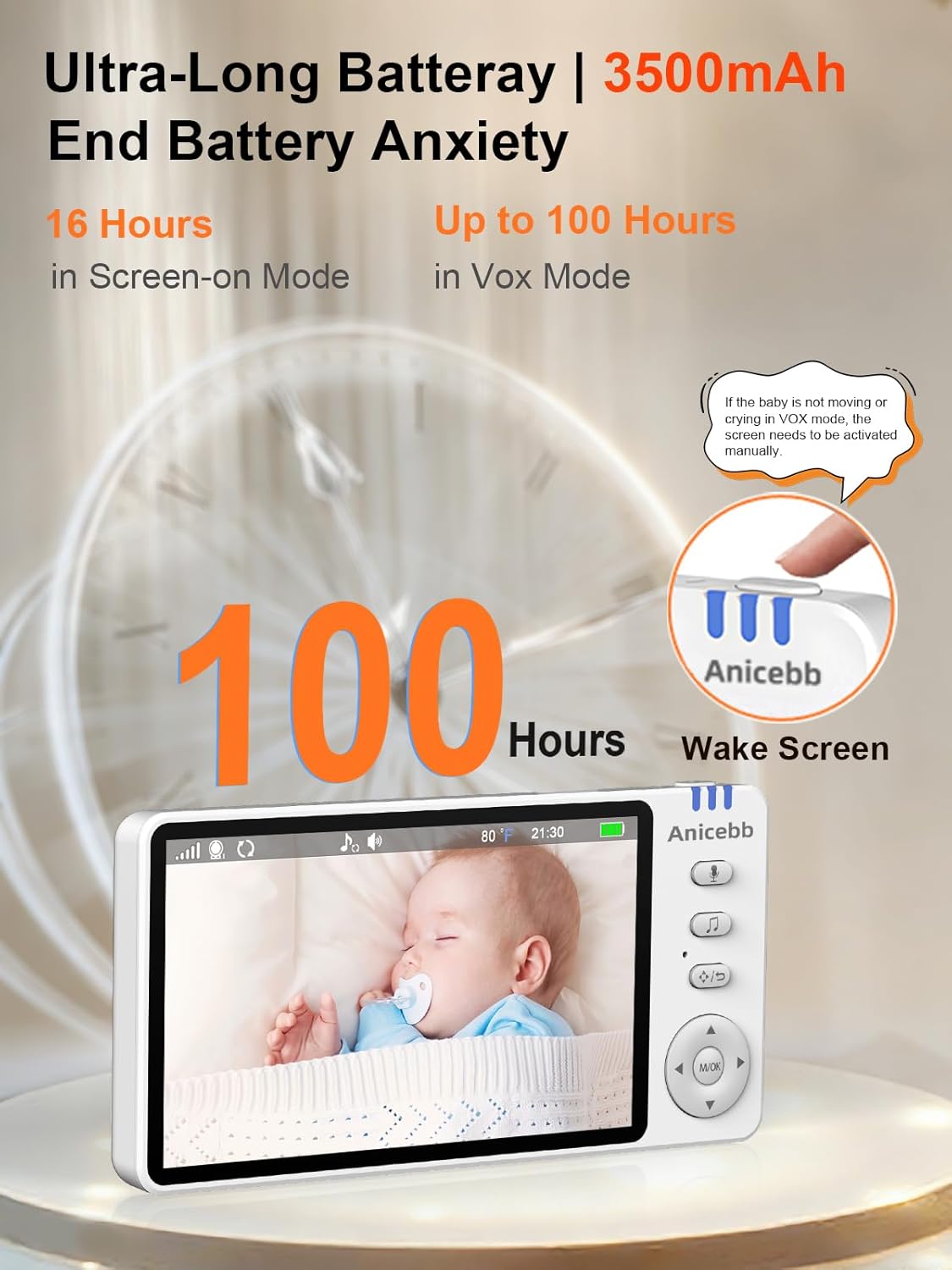 Ankeke 720P Baby Monitor