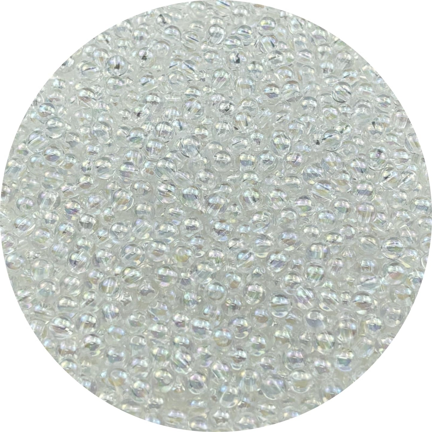 2000pcs 4mm Acrylic Round Beads AB Colors Acrylic Beads Round Spacer Beads with Hole for DIY Bracelet Necklace Jewelry Making Supplies Handmade Craft(Green AB) BST220