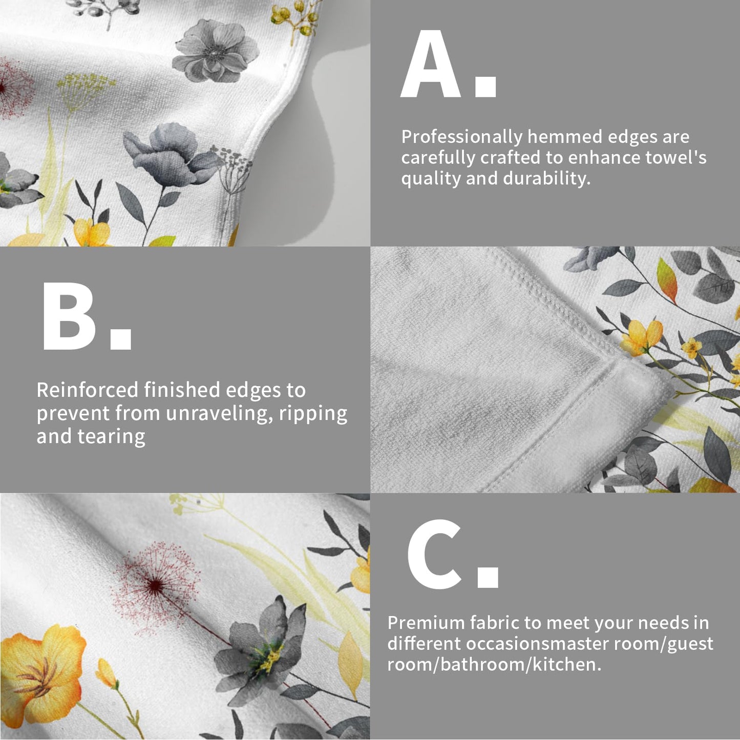 Imiss Coral Starfish Hand Towels for Bathroom，Nautical Coastal Seashell Guest Towels 14.4 x 28.3 Inch Set of 2 Soft Small Bath Towel Kitchen Dish Towels for Home Hotel Gym Spa BST220