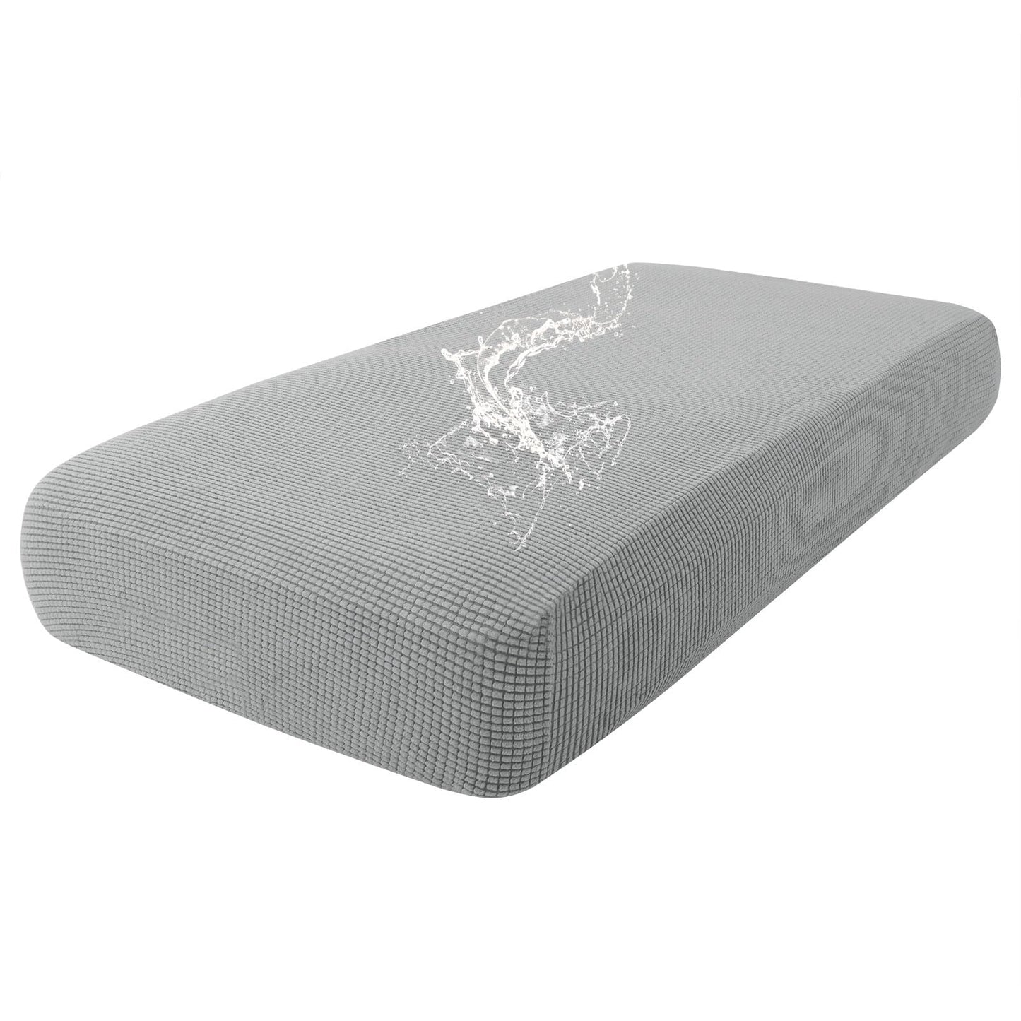 Waterproof Couch Cushion Covers for Pets, Non Slip Sofa Seat Cover | Stretch Jacquard Fabric, Elastic Bottom, Non Slip Fit, Waterproof Protection, Pet Hair Protection (1 Piece for Backrest M) BST202