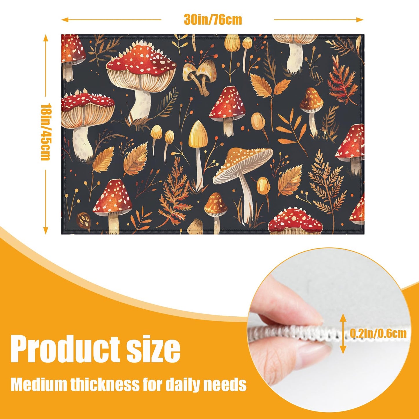 Red Spider Web Bath Mat for Bathroom,Washable Door Mat Absorbent Bath Rug Non-Slip Floor Rug Carpets,for Kitchen Bedroom Indoor BST220