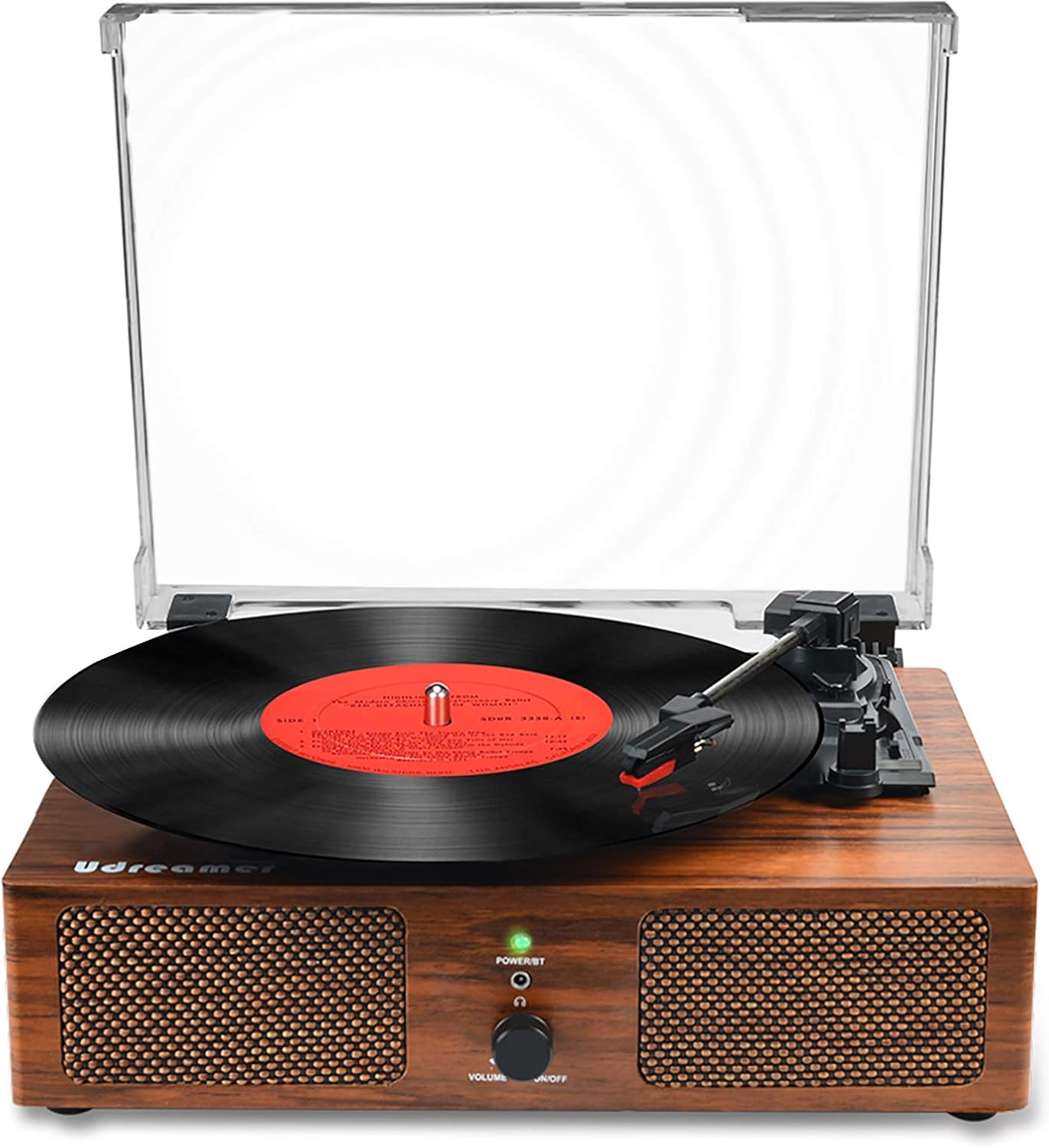 Vinyl Record Player Wireless Turntable with Built-in Speakers and USB 30