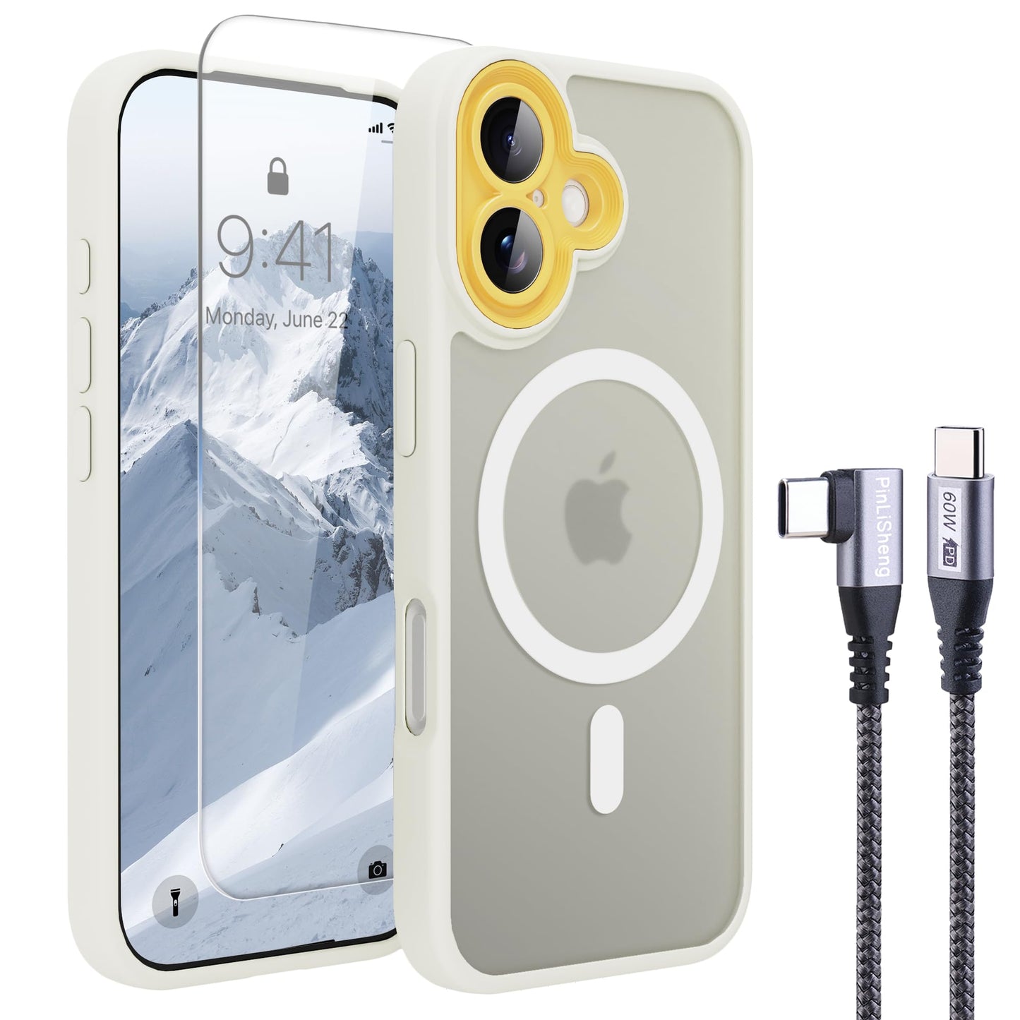 PinLiSheng for iPhone 17 Pro Max Case， Compatible with MagSafe, Shockproof Military-Grade Protection, Scratch-Resistant Back, Anti-Yellowing，Magnetic Phone Case for iPhone 17 Pro Max, Clear WN420