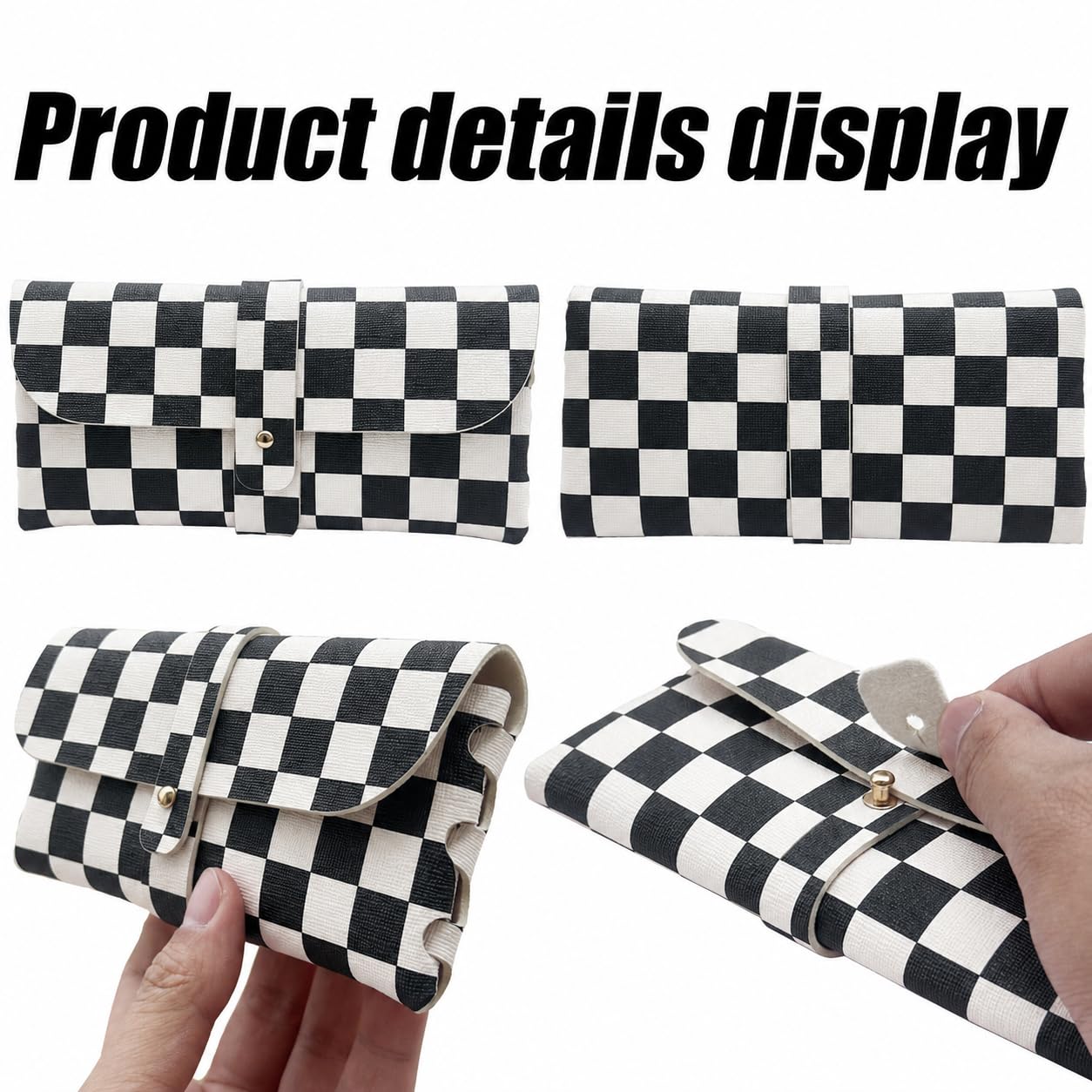 Glasses storage bag Travel sunglasses myopia glasses storage bag Fashion leather storage bag WN420