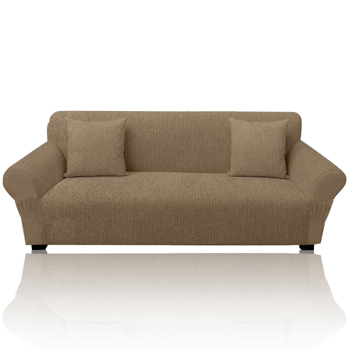 Sofa Slipcover with 2 Pillow Cover for 3 Cushion Couch, Non Slip Furniture Protector with Elastic Bottom, Washable Sofa Cover for Kids, Pets (Sofa, Navy) BST326H