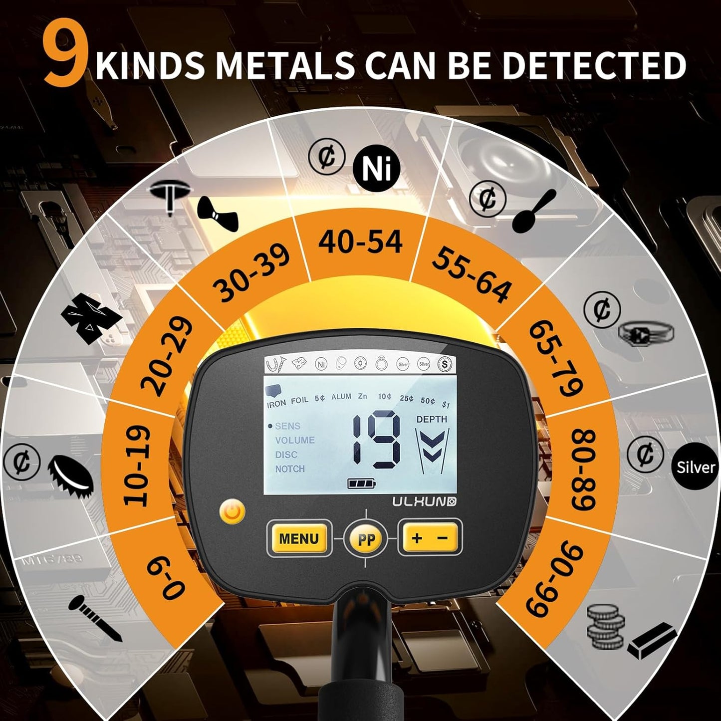 Upgraded Metal Detector for Adults Professional 46