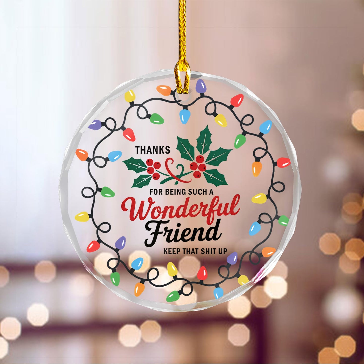 Best Friend Ornaments for Women - Friends Gifts 2025 - Friendship Gifts for Friend Female, BFFs, Besties, Soul Sisters, Friends Group Christmas Tree Decoration - Friendship Glass Ornament (FR2) BST220
