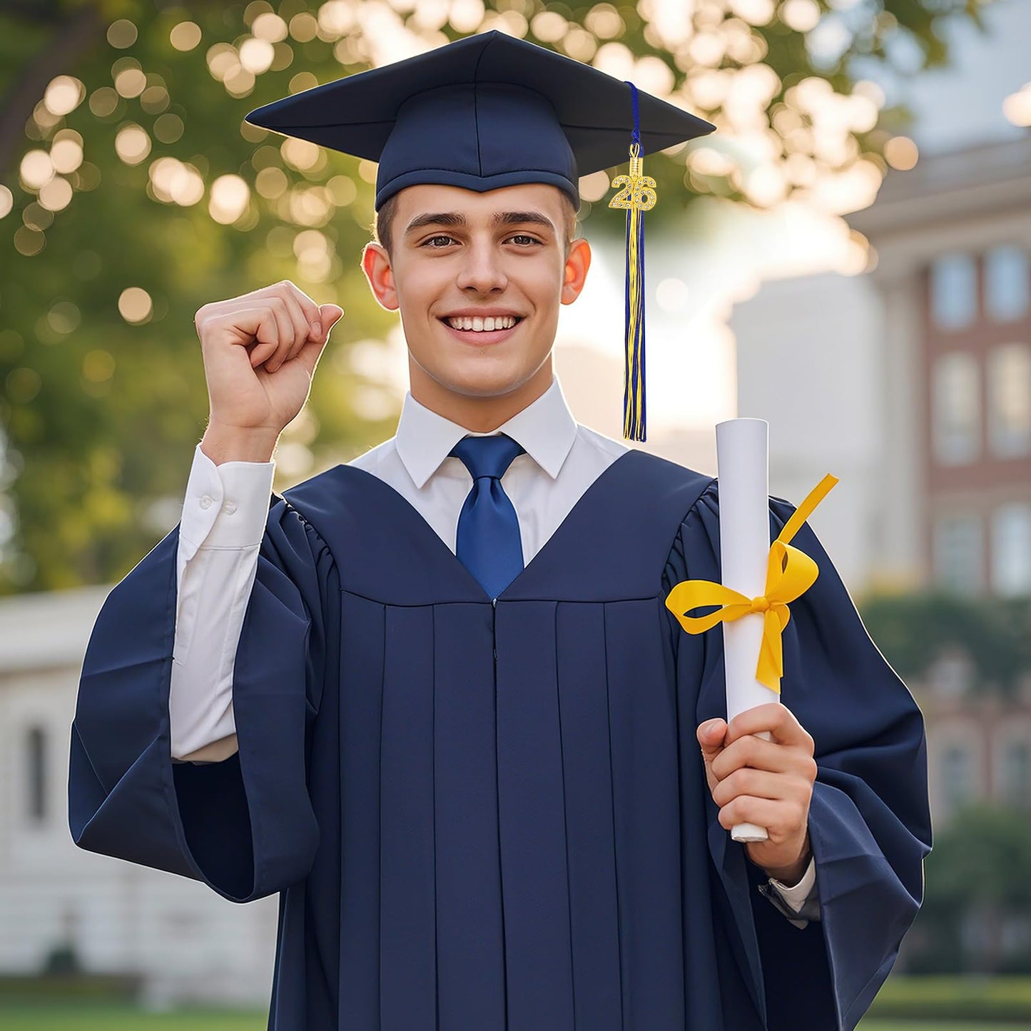 JULMELON 2026 Graduation Tassel, 2026 Graduation Cap Tassel with Bling Charm for 2026 Graduate Hat Ceremonies Accessories (Black) BST220