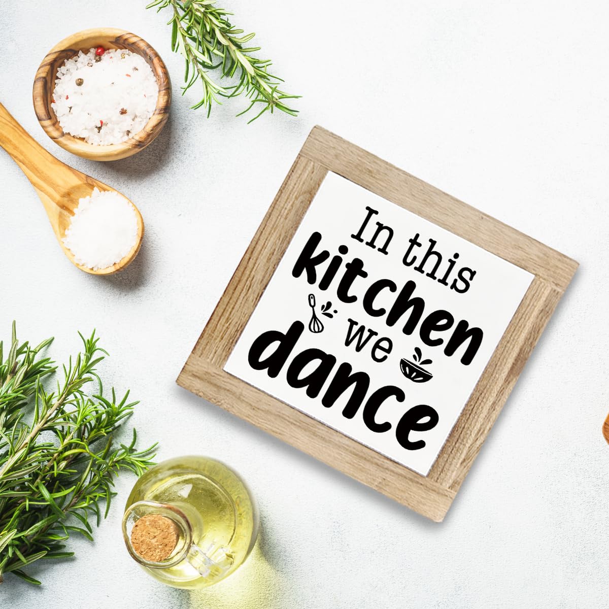 Just A Spoonful of Sugar Sign, Coffee Decor Sign, Rustic Kitchen Box Signs, Coffee Station Decor, Modern Farmhouse Home Decors for Kitchen Bar, Cafe Decors, Freestanding Wooden Plaque BST326L