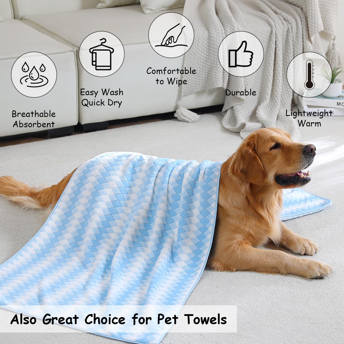 12 Pcs Light Gray Diamond Towel Set-4 Bath Towels,4 Hand Towels,4 Washcloths Soft Polyester Towels with Loop Absorbent Shower Towel Quick Dry Beach Chair Towel Family Towels for Bathroom Spa Gym Pool BST220