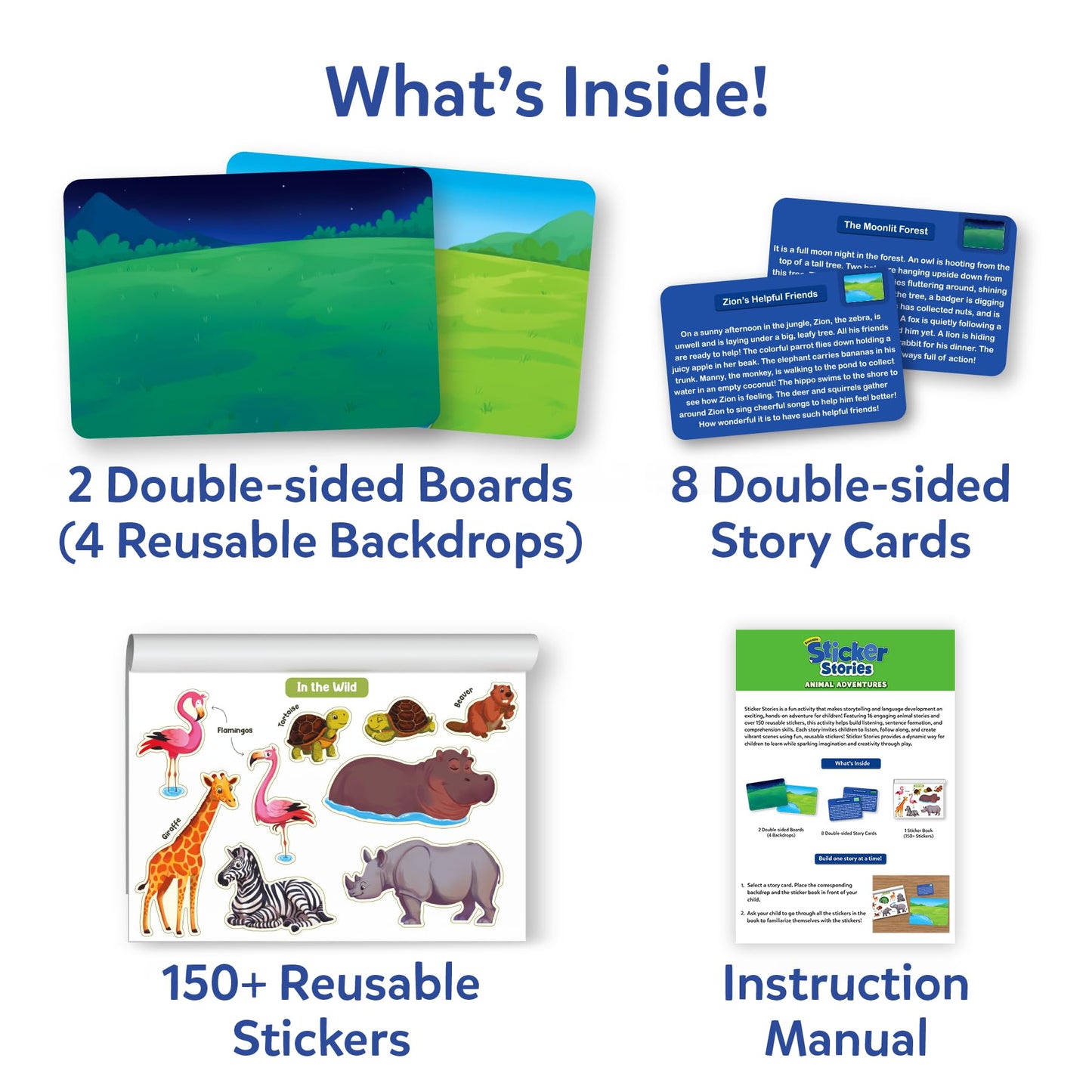 Skillmatics Activity Kit - Creative Storytelling & Skill Building with 150+ Reusable Stickers N3233