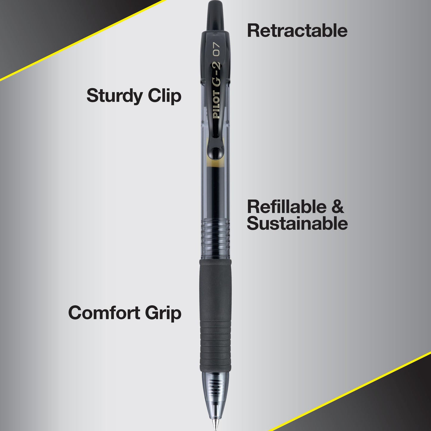 Pilot G2 Premium Gel Roller Pens, Fine Point 0.7 mm, Blue Ink Pens Fine Point, Pack of 5 - Ideal for School, Journaling, and Office Writing