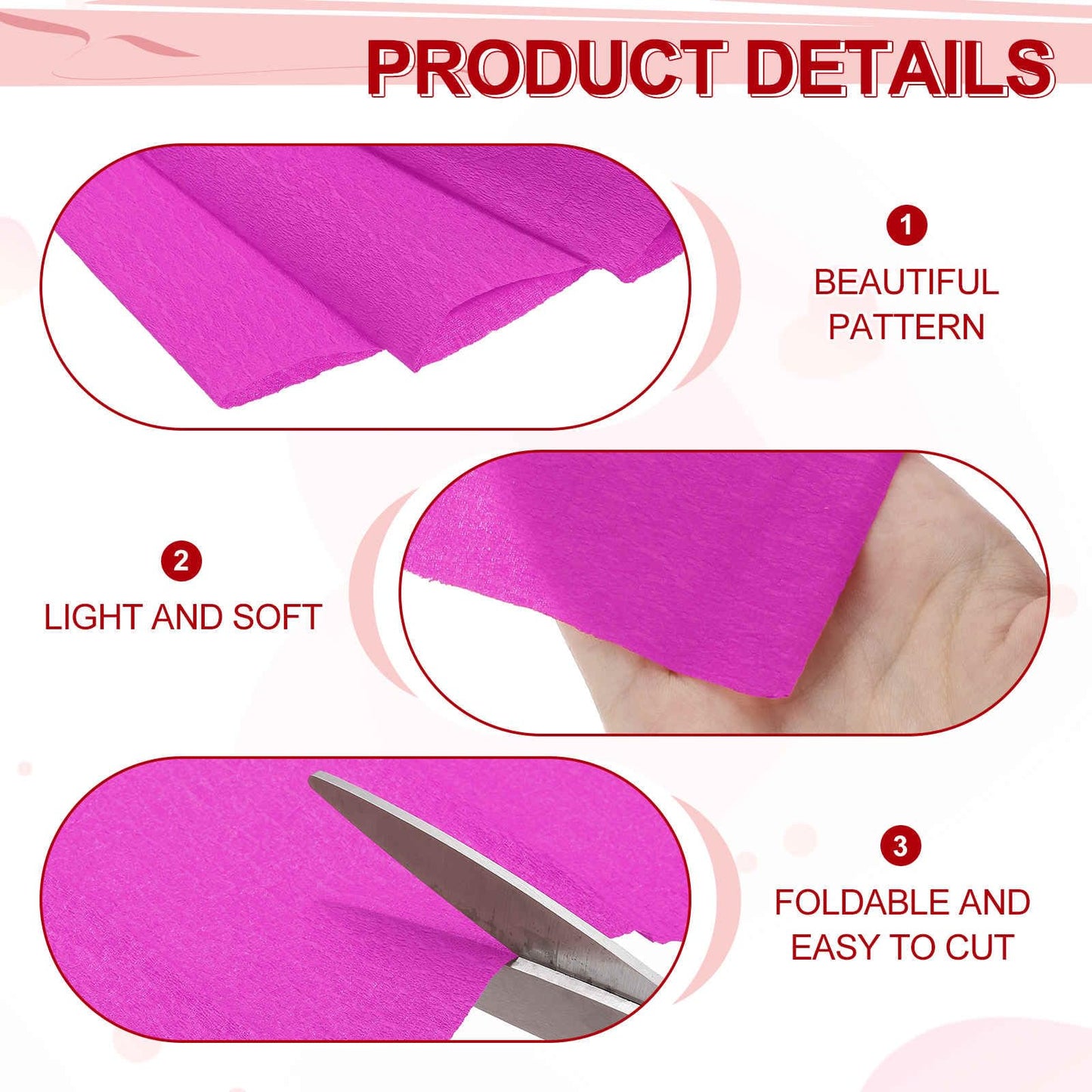 MECCANIXITY Crepe Paper Roll 7.5ft Long 20 Inch Wide for Wedding Ceremony Various Large Festivals Decoration, Light Champagne BST326L