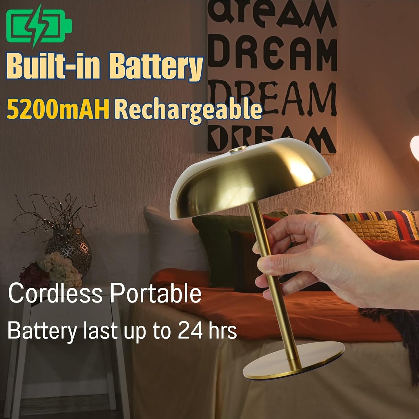 Creatice Table Lamp - Portable LED Mushroom Table Lamp 83