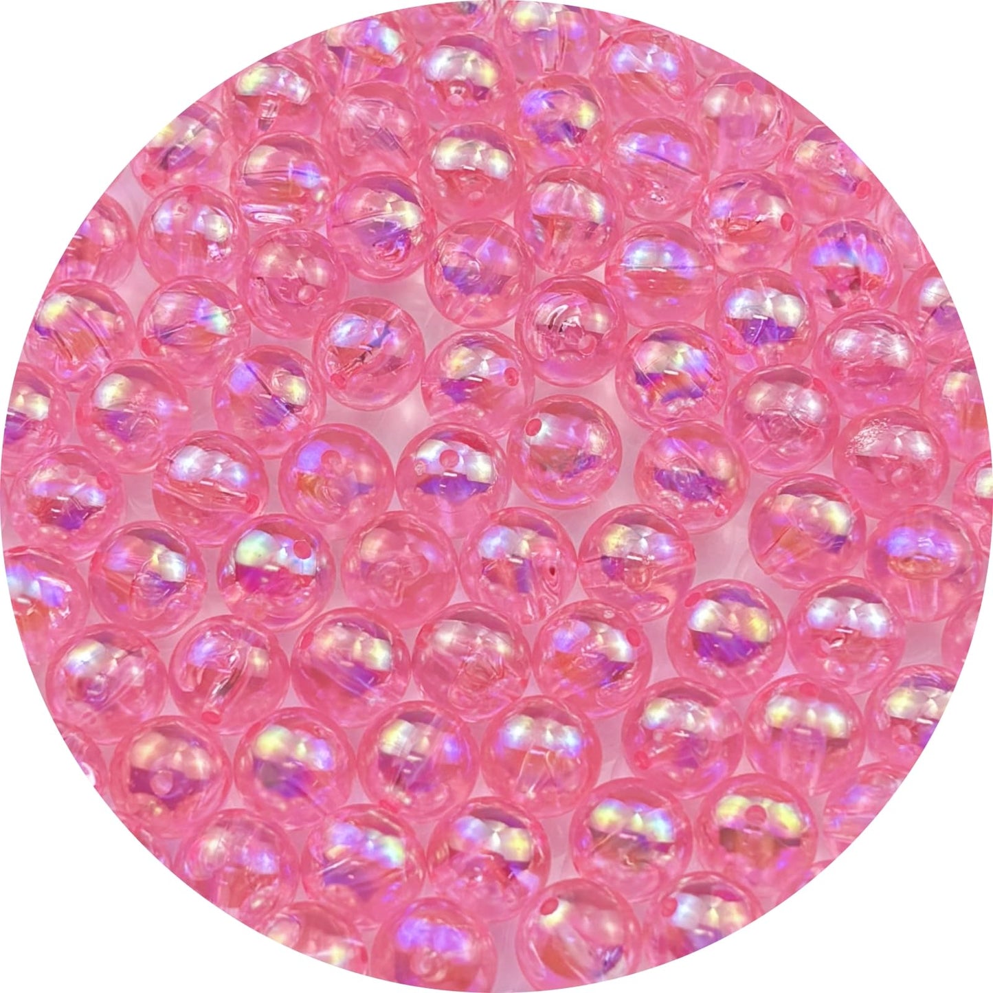 2000pcs 4mm Acrylic Round Beads AB Colors Acrylic Beads Round Spacer Beads with Hole for DIY Bracelet Necklace Jewelry Making Supplies Handmade Craft(Green AB) BST220