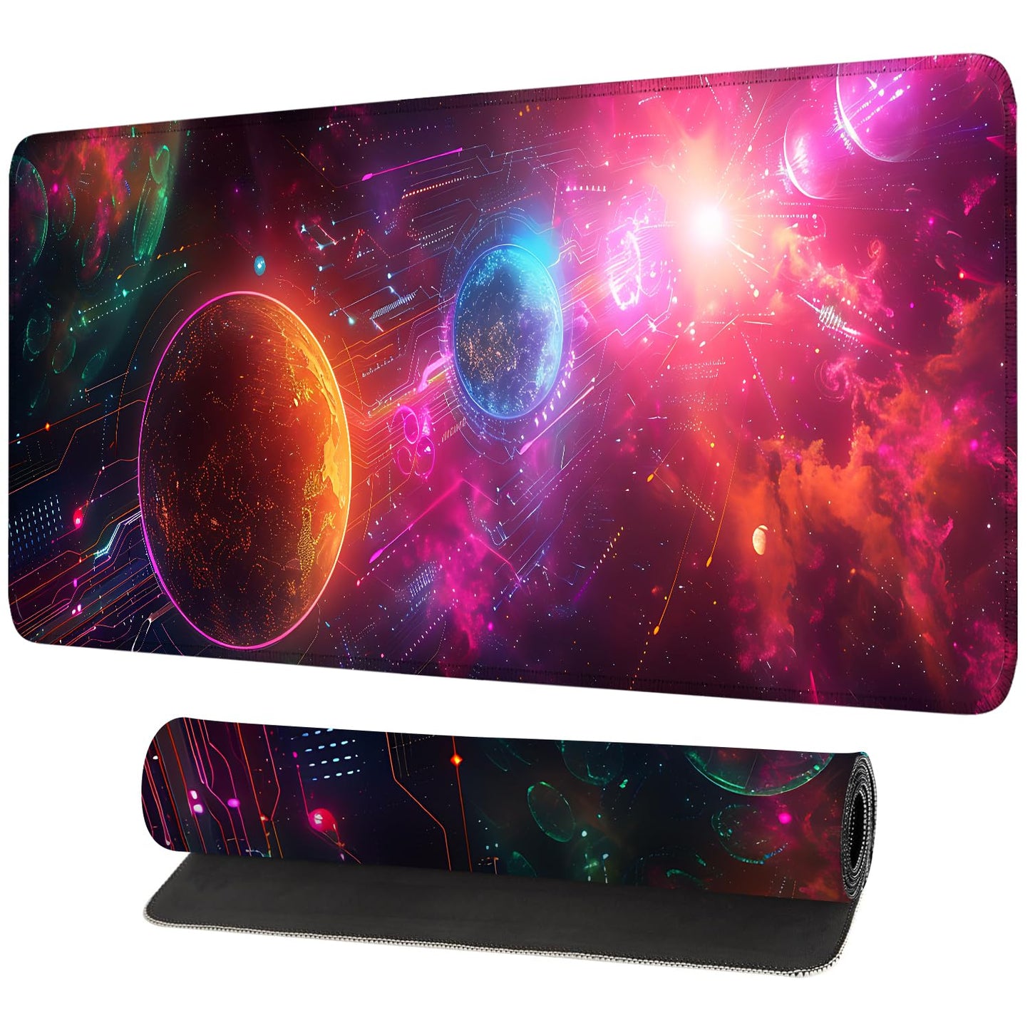 Mouse Pad Gaming Mousepad 31.5 x 11.8in Large Mouse Pad for Keyboard and Mouse with Anti-Slip Rubber Base, Keyboard Pad XL Mouse Mat for Home and Office,Snowy Forest WN420