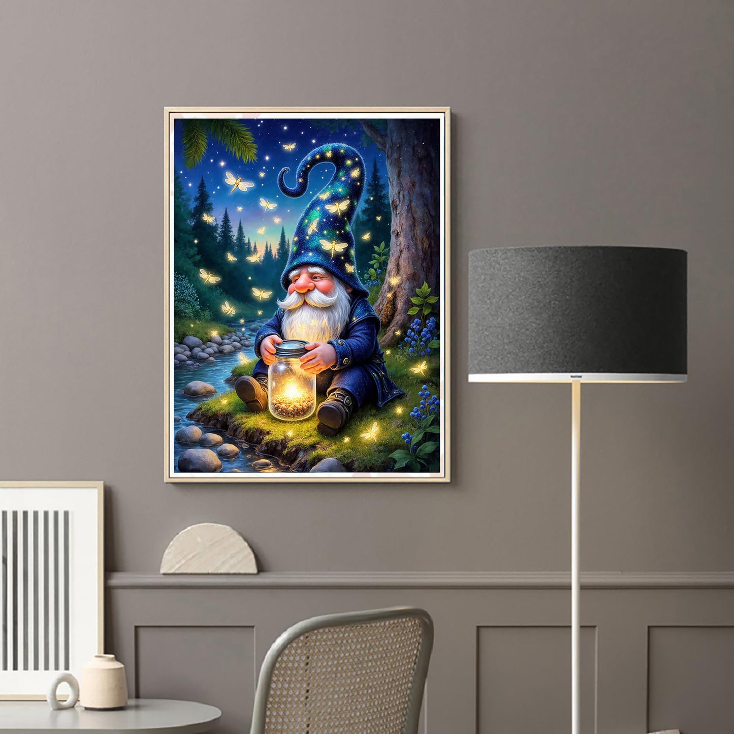 Diymood DIY 5D Diamond Art Painting Dragon Kits for Adults, Paint with Diamond Art Animal Full Drill Round Canvas Embroidery Mosaic Beginner Home Wall Decor Gift 12x12 inch C20 BST220