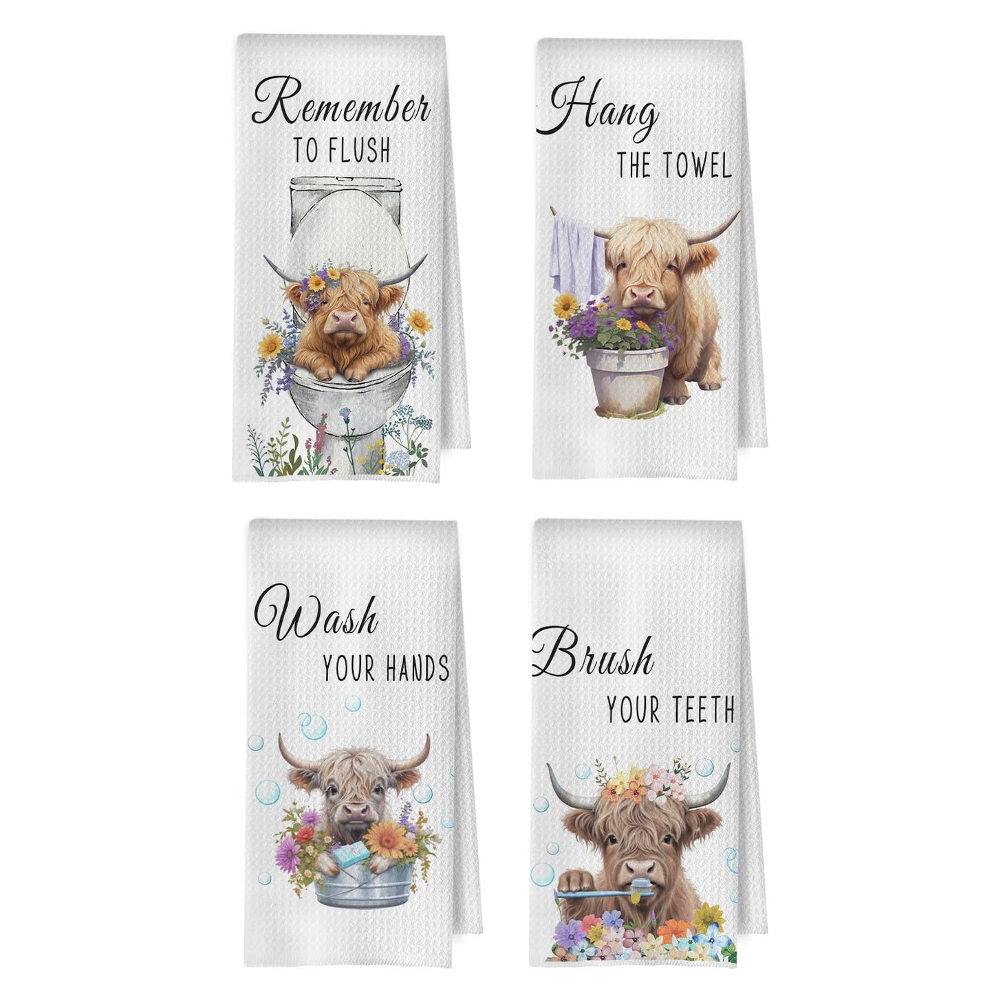 Raccoon Gifts Bathroom Towels Set - Raccoon Gifts Decorative Hand Towels, Hello Sweet Cheeks Bathroom Decor, 16x24 Inches Set of 2 BST220
