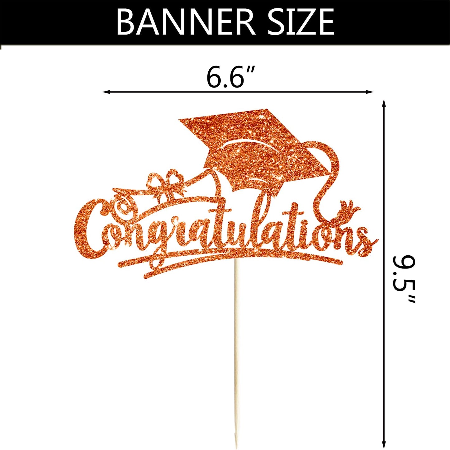 Congratulations 2026 Graduation Cake Topper Red Glittery Class of 2026 Cake Topper Congrats Grad Party Cake Decor for 2026 Senior High School College Grad Party Supplies Decorations BST220