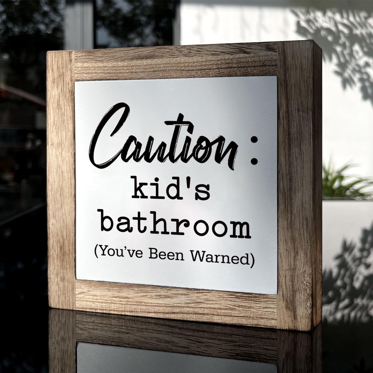 Bathroom Decor, Funny Bathroom Decor, Flush the Toilet This is Not Show and Tell, Wooden Box Signs for Home Decor, Bathroom Decor Tabletop, Kids Bathroom Rules Sign Decor, Bathroom Box Sign B6-71 BST202