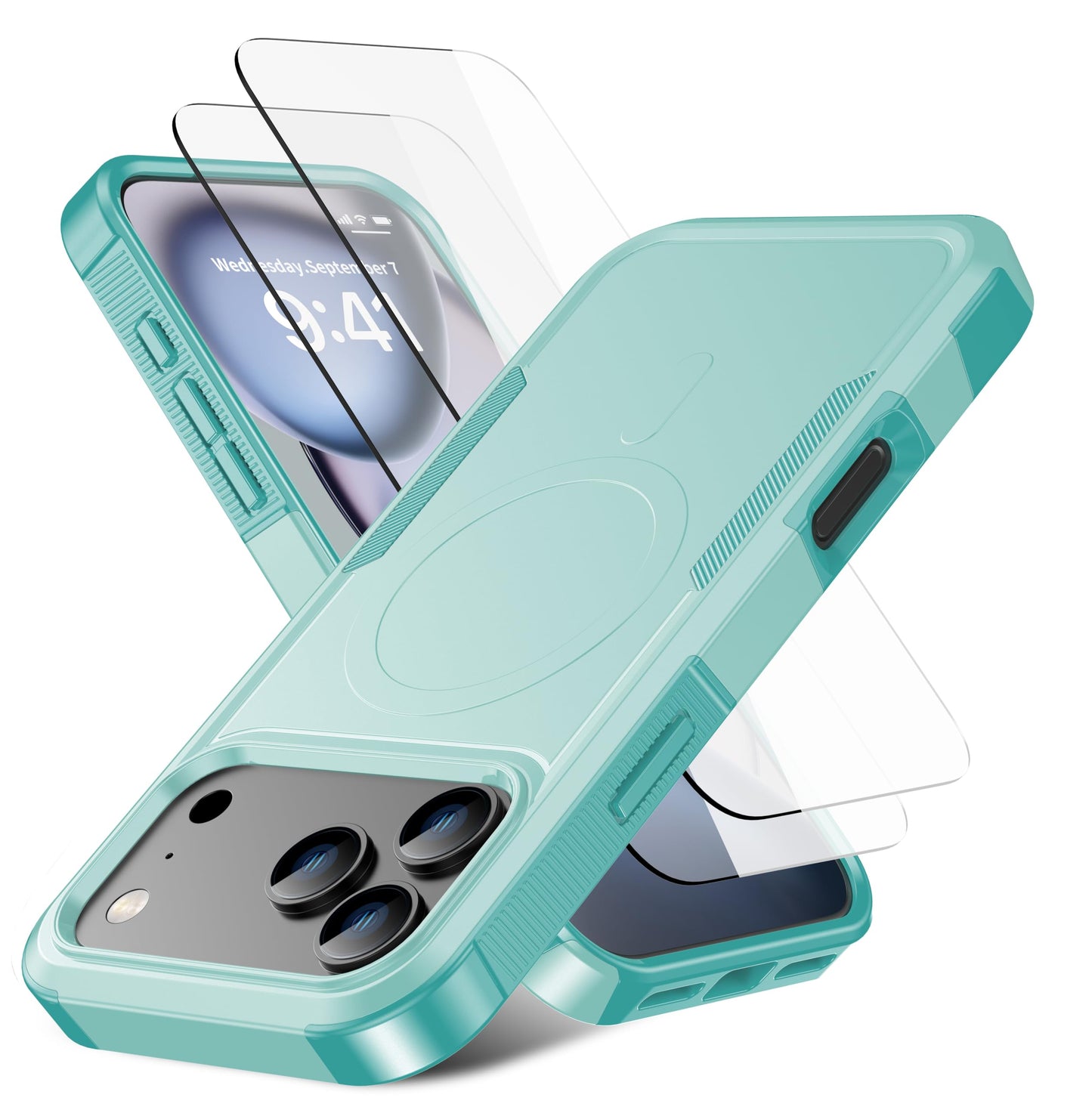 Magnetic for iPhone 17 Air Case [Compatible with MagSafe] [Shockproof] [Heavy Duty Protection] Pocket-Friendly & Tough Non-Slip Protective Phone Cover for iPhone 17Air 6.6", Black WN420