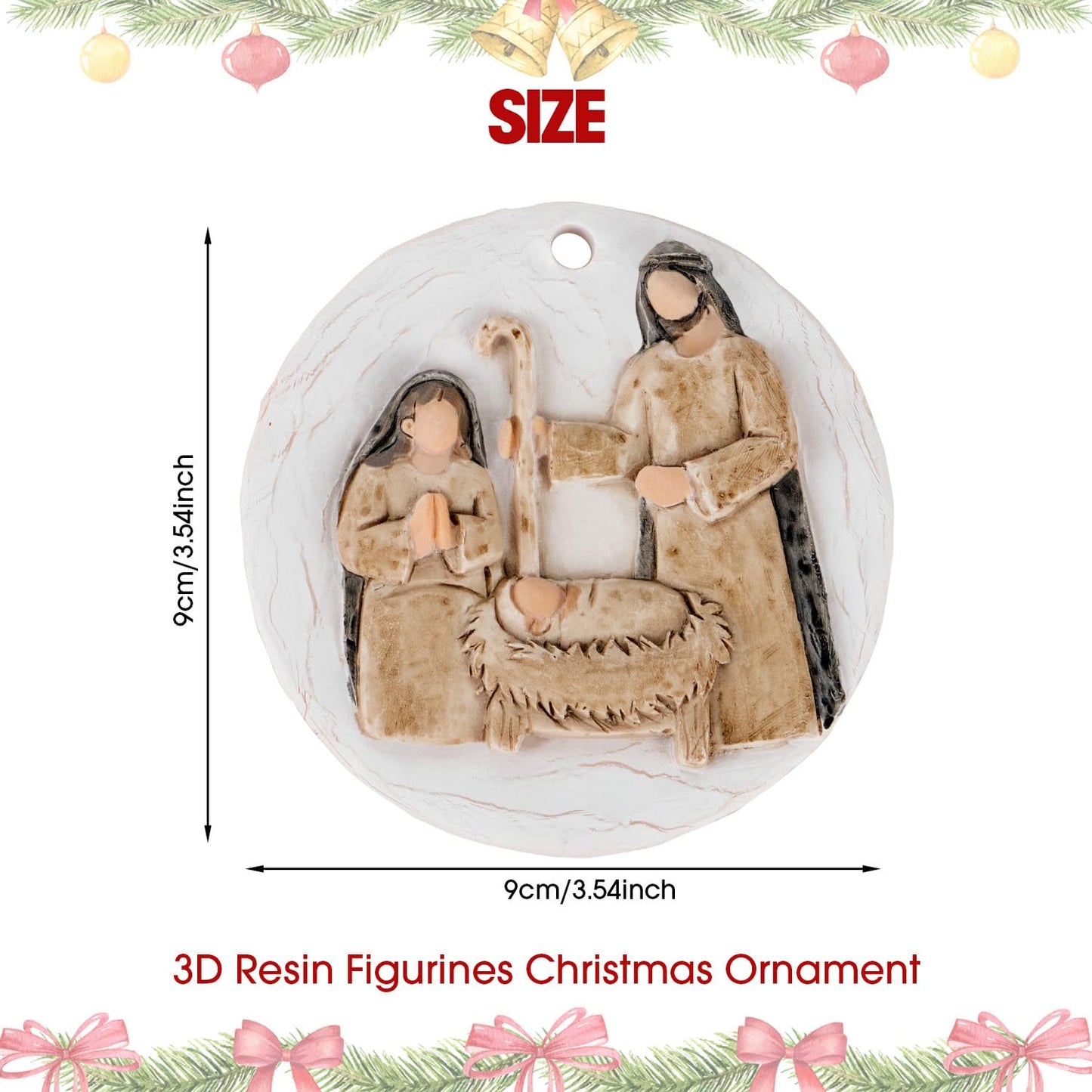 3D Christmas Ornament 2026 Wedding Gifts for Couple - Romantic Our First Christmas Married Engaged Ornament Bridal Shower Gift - Just Married Ornaments for Xmas Tree, Mr and Mrs Gifts for Newlyweds BST326H