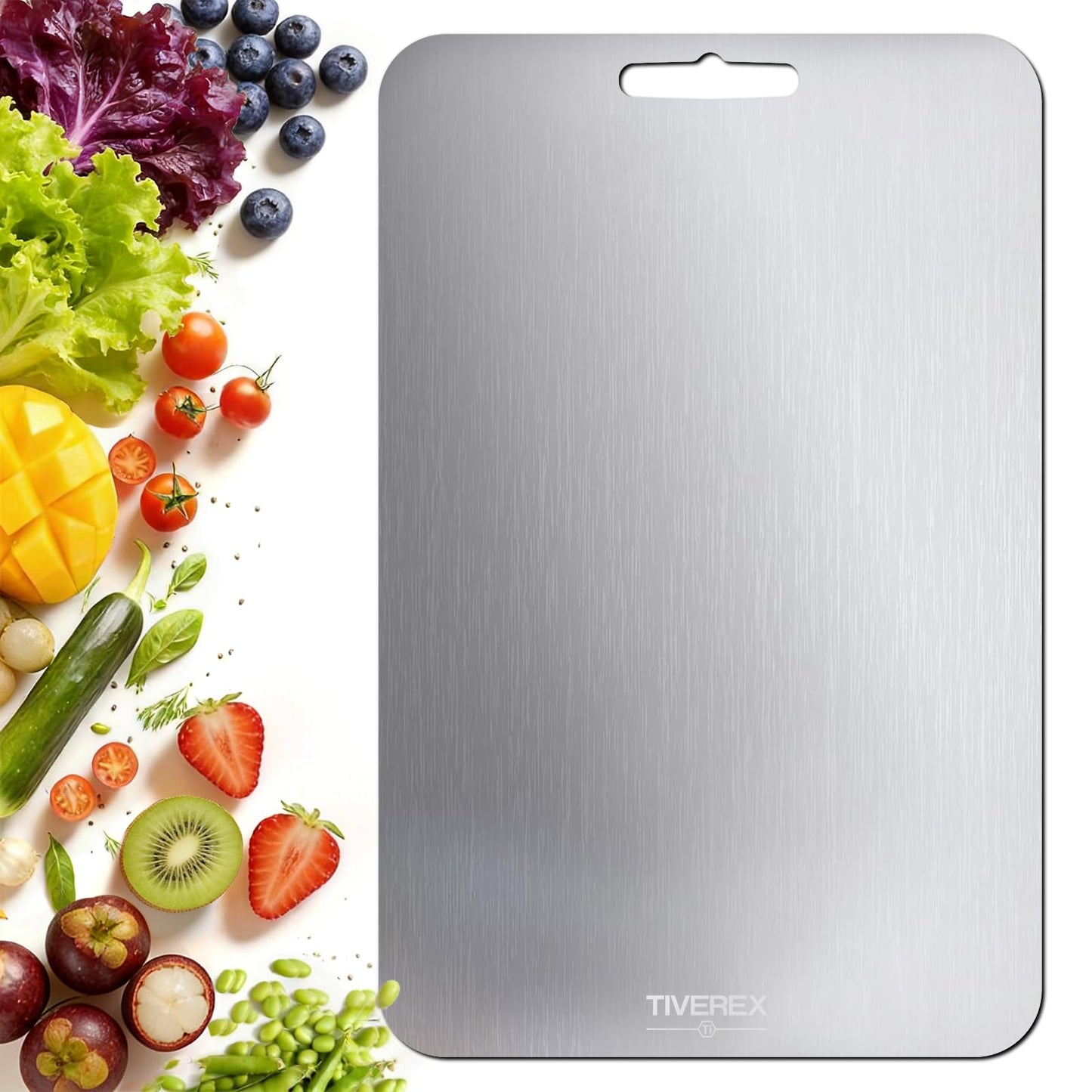 Titanium Cutting Board Set of 3, 100% Pure Titanium Cutting Boards for Kitchen, Easy to clean, Dishwasher, Double Sided Non Toxic Food-Grade Chopping Boards for Meats, Fruits and Vegetables BST202