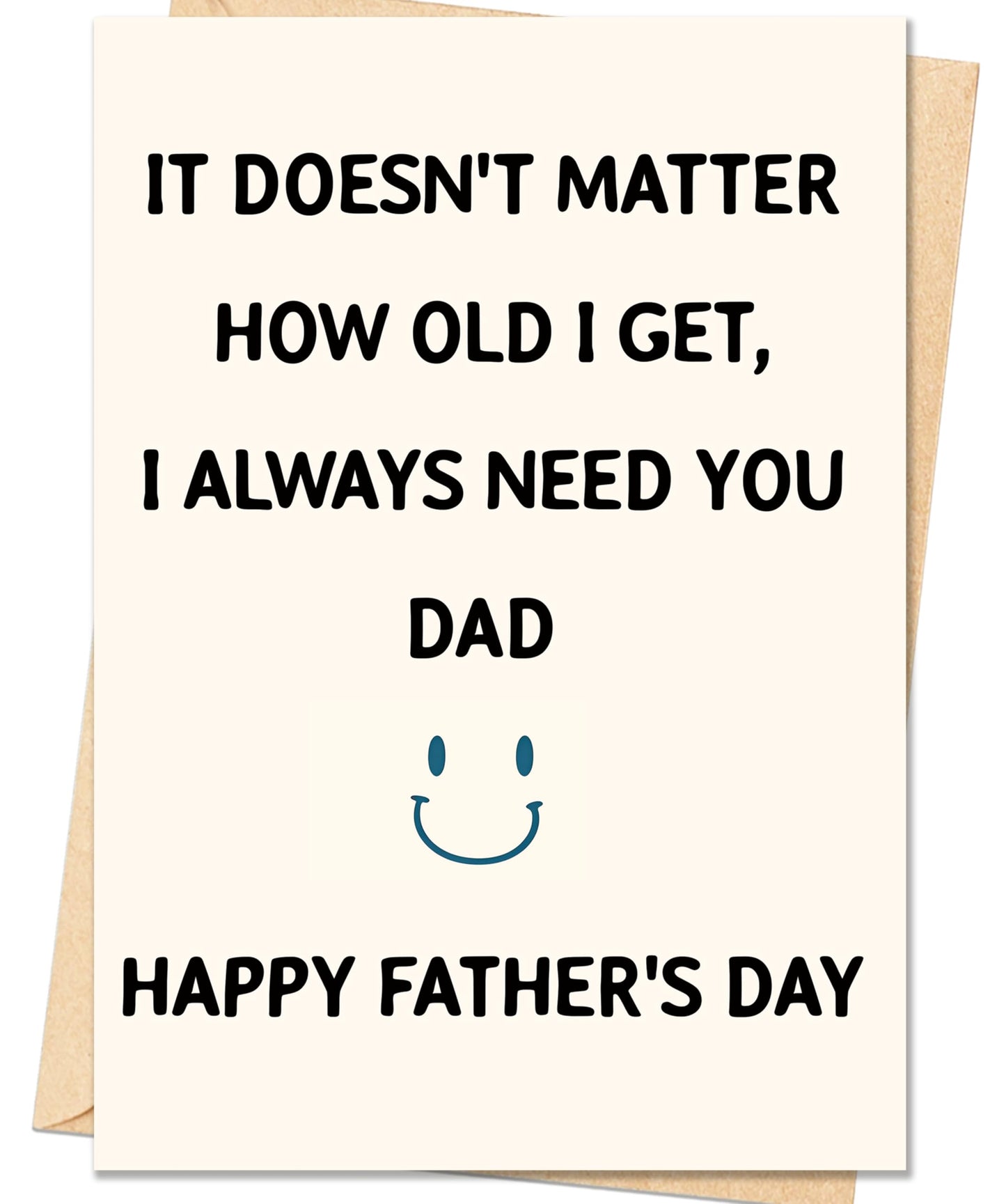 Fathers Day Card,Fathers Day Cards Gifts Decorations for Dad from Daughter Son,Happy Father's Day Cards Gifts Ideas with Envelope,Funny Sweet Dad Card BST220