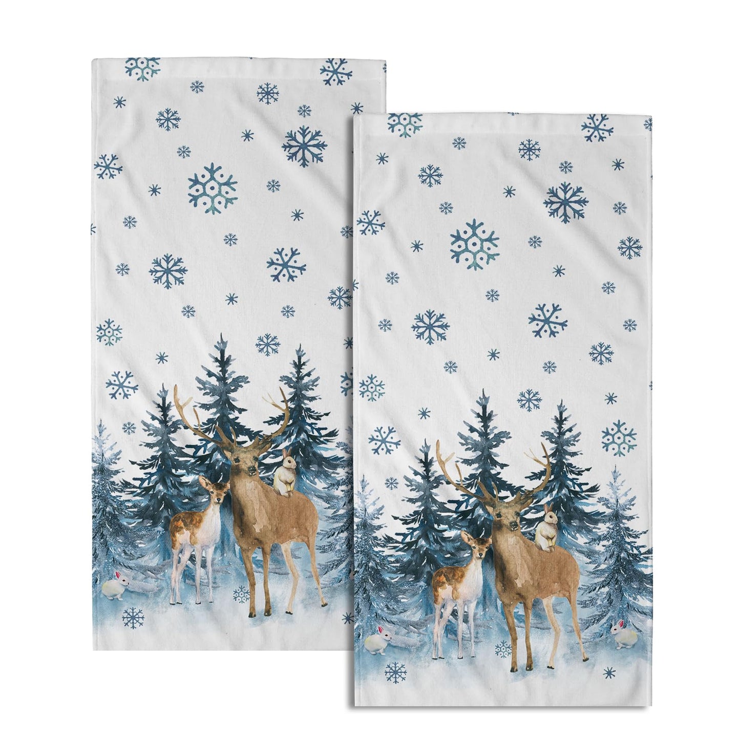Imiss Coral Starfish Hand Towels for Bathroom，Nautical Coastal Seashell Guest Towels 14.4 x 28.3 Inch Set of 2 Soft Small Bath Towel Kitchen Dish Towels for Home Hotel Gym Spa BST220