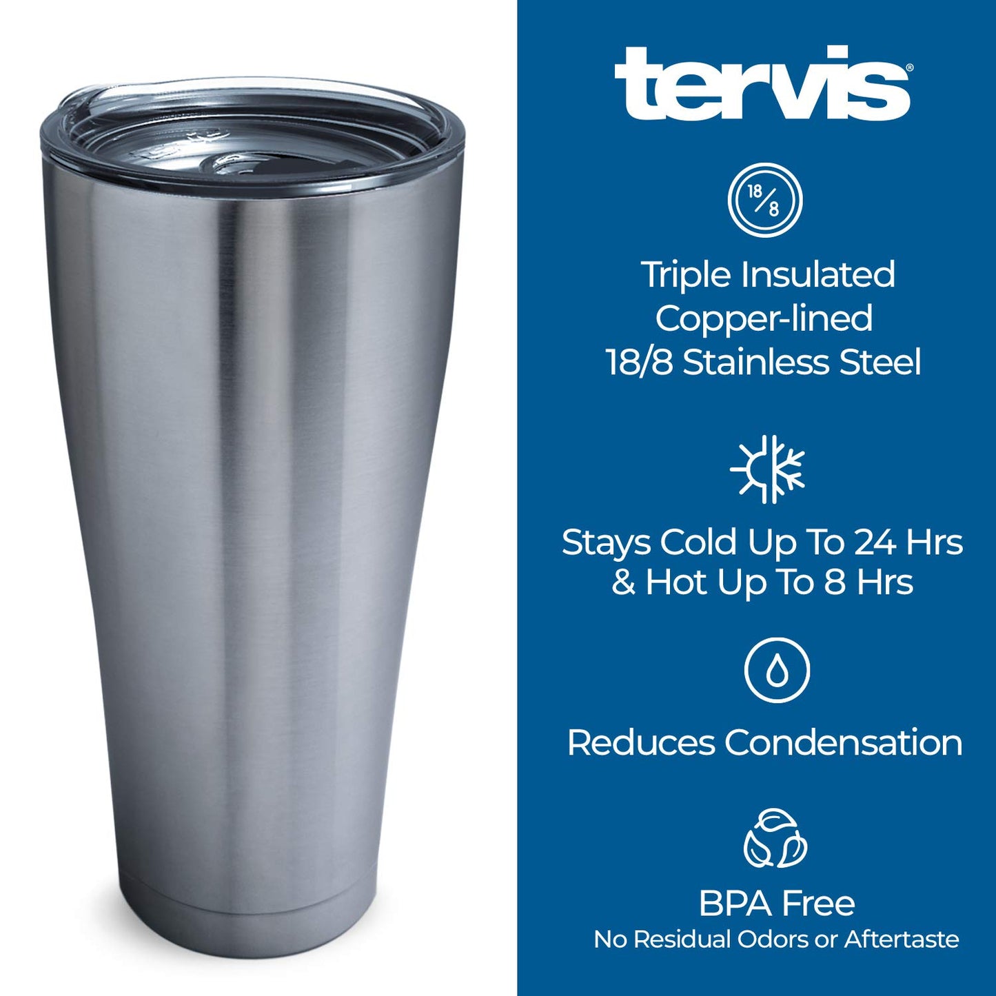 Tervis Friends Pattern Triple Walled Insulated Tumbler Travel Cup Keeps Drinks Cold & Hot, 20oz Legacy, Stainless Steel