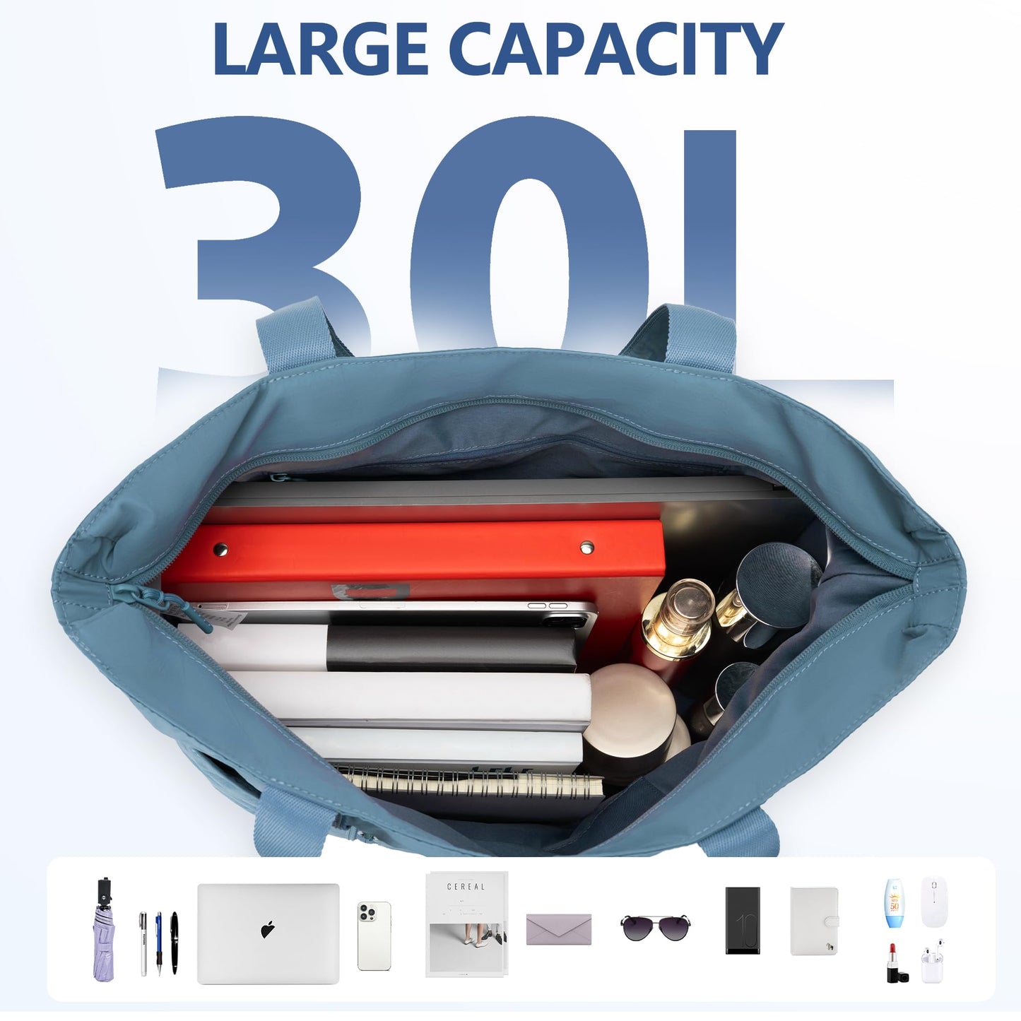 Tote Bag for Women,Large Handbag with Laptop Compartment, Shoulder Bag for Travel, Tote Bags for Work and Everyday WN420