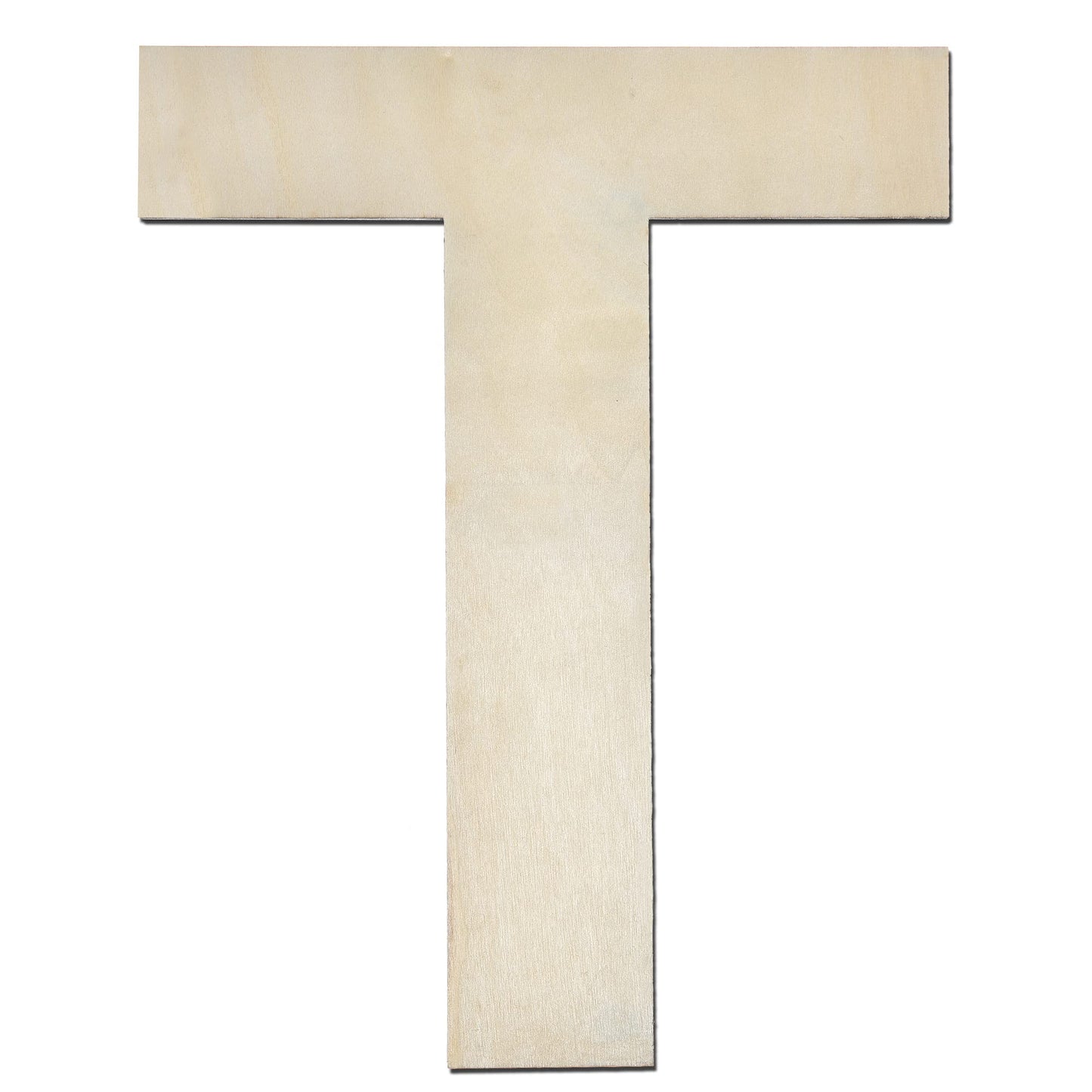 12 Inch Wooden Letter X, 1/4 Inch Thick Large Unfinished Wood Letter for Home Wall Decor, DIY Crafts BST220