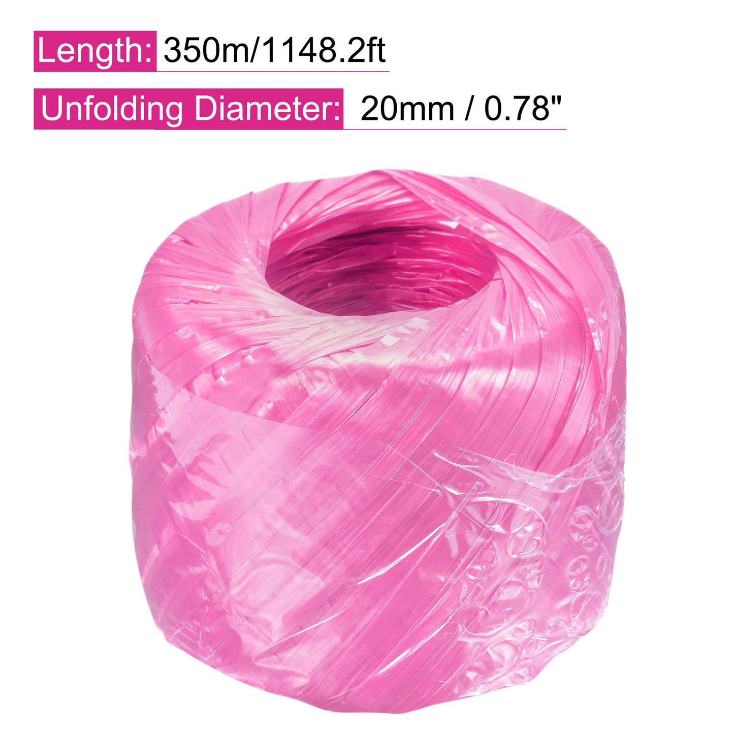 MECCANIXITY Polyester Nylon Plastic Rope Twine Household Bundled for Packing Gardening Craft,350m Length,Yellow BST326L