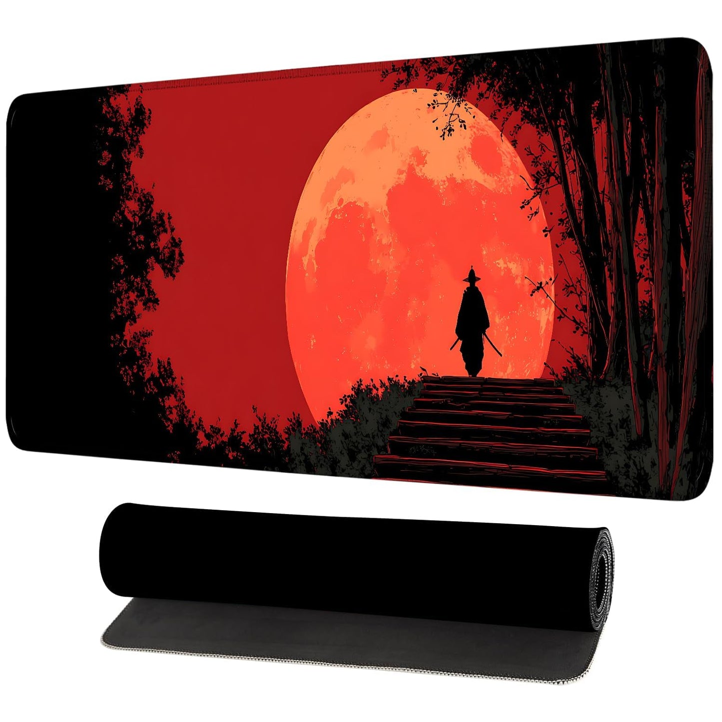 Mouse Pad Gaming Mousepad 31.5 x 11.8in Large Mouse Pad for Keyboard and Mouse with Anti-Slip Rubber Base, Keyboard Pad XL Mouse Mat for Home and Office,Snowy Forest WN420