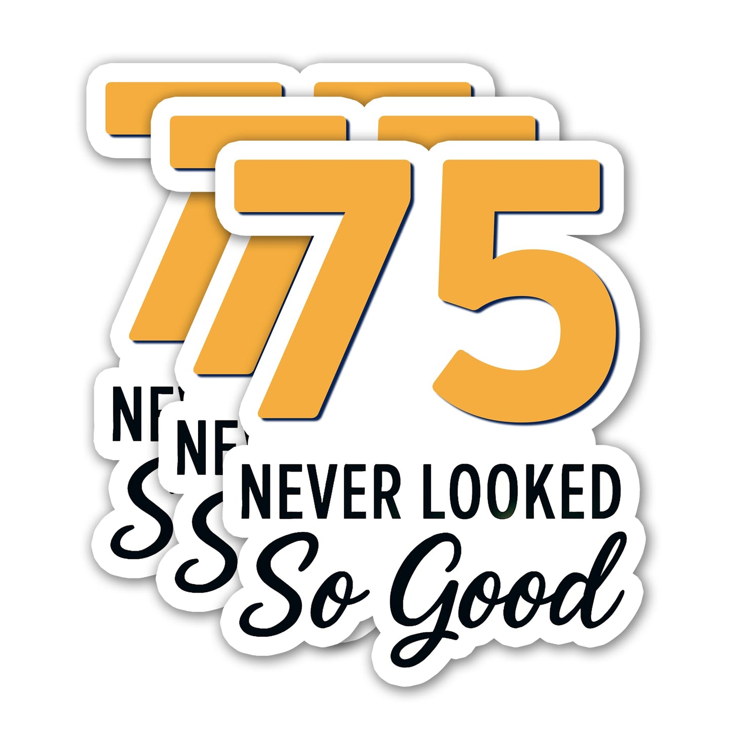 (3PCS) 83 Never Looked So Good Sticker – Happy 83th Birthday, Waterproof Vinyl Decals for Party Decor, Scrapbooking, Water Bottles, Laptops, Size 3" x 2.5" BST202